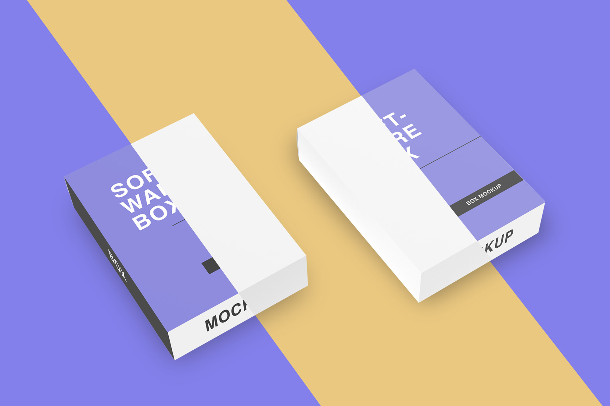 Free Software Box Mockups presentation image