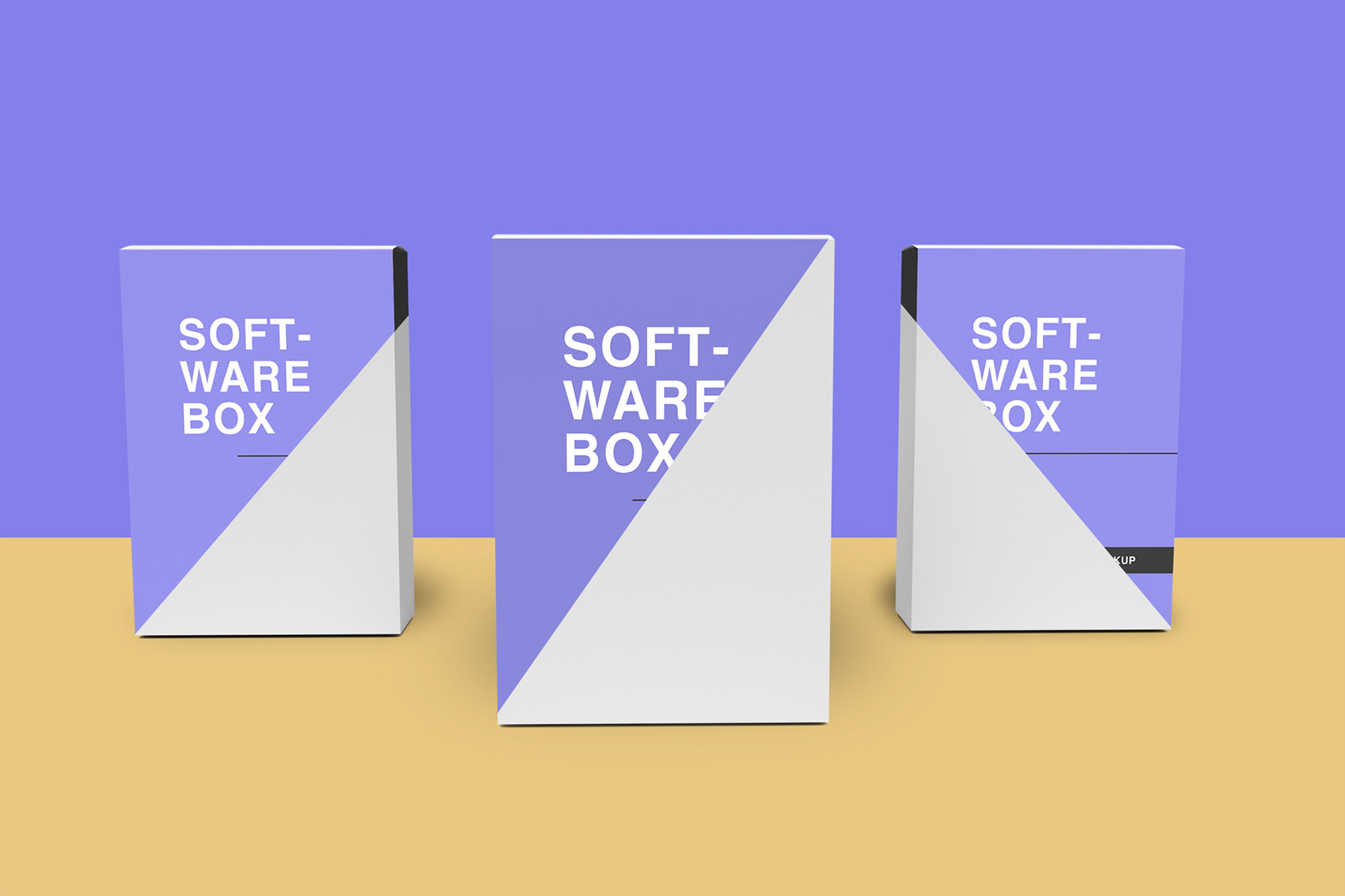 Free Software Box Mockups presentation image