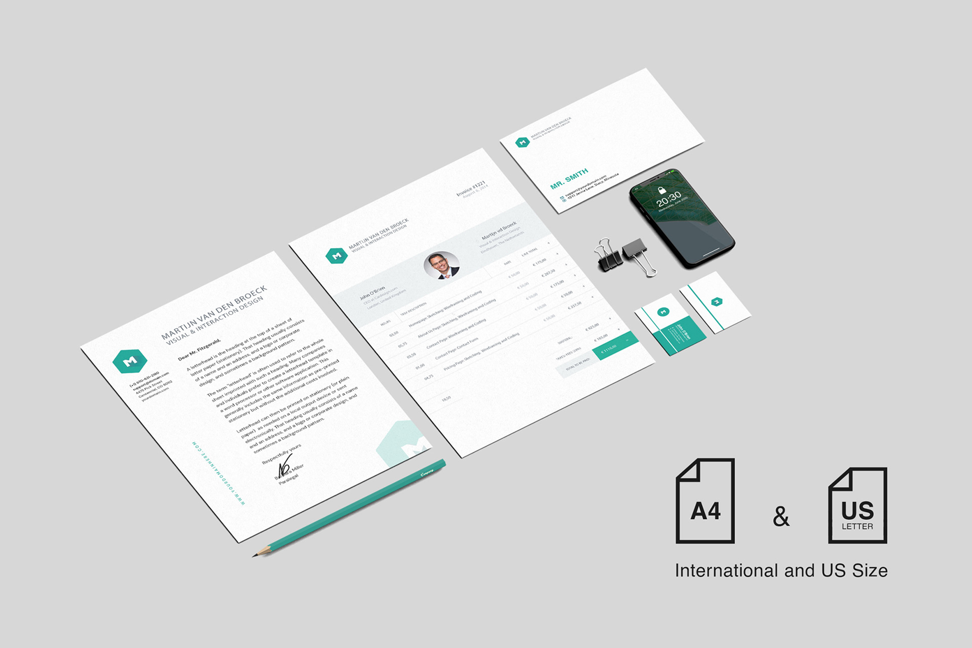 Stationary/Branding Mockups presentation image