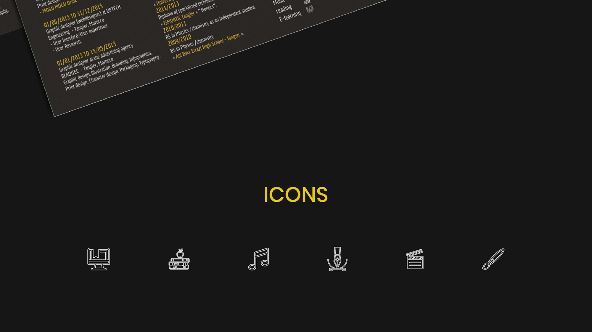 FREE MODERN & CLEAN RESUME TEMPLATE presentation image