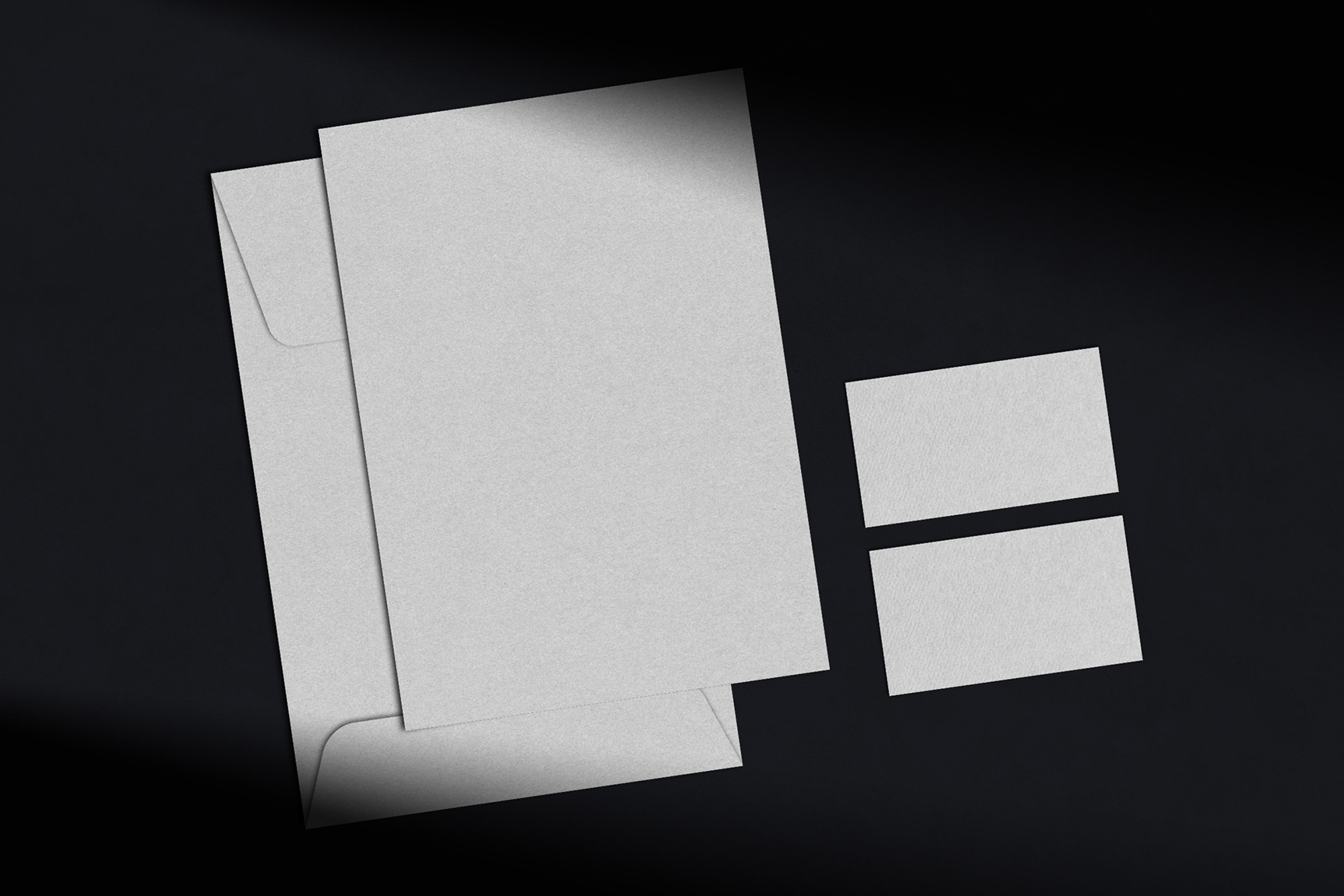 Branding & Stationery Mockup Dark Mode presentation image