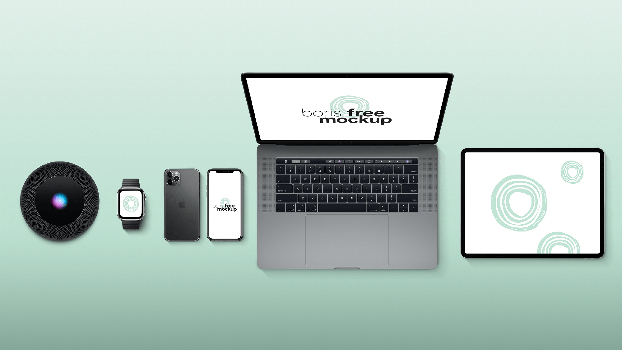 UI Showcase with Apple Devices Mockup presentation image