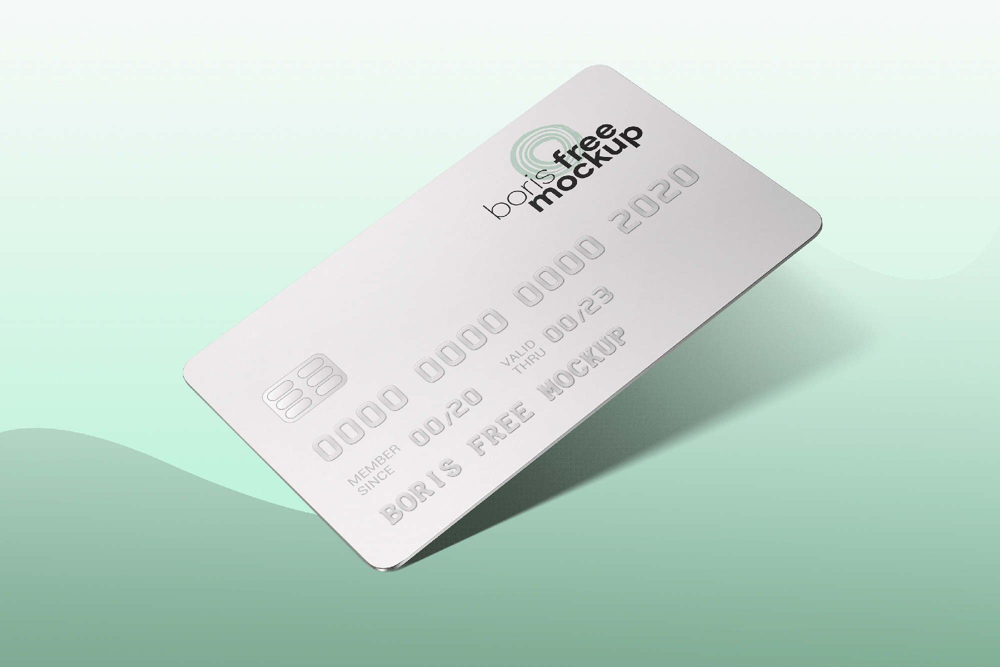 Credit card mockup presentation image