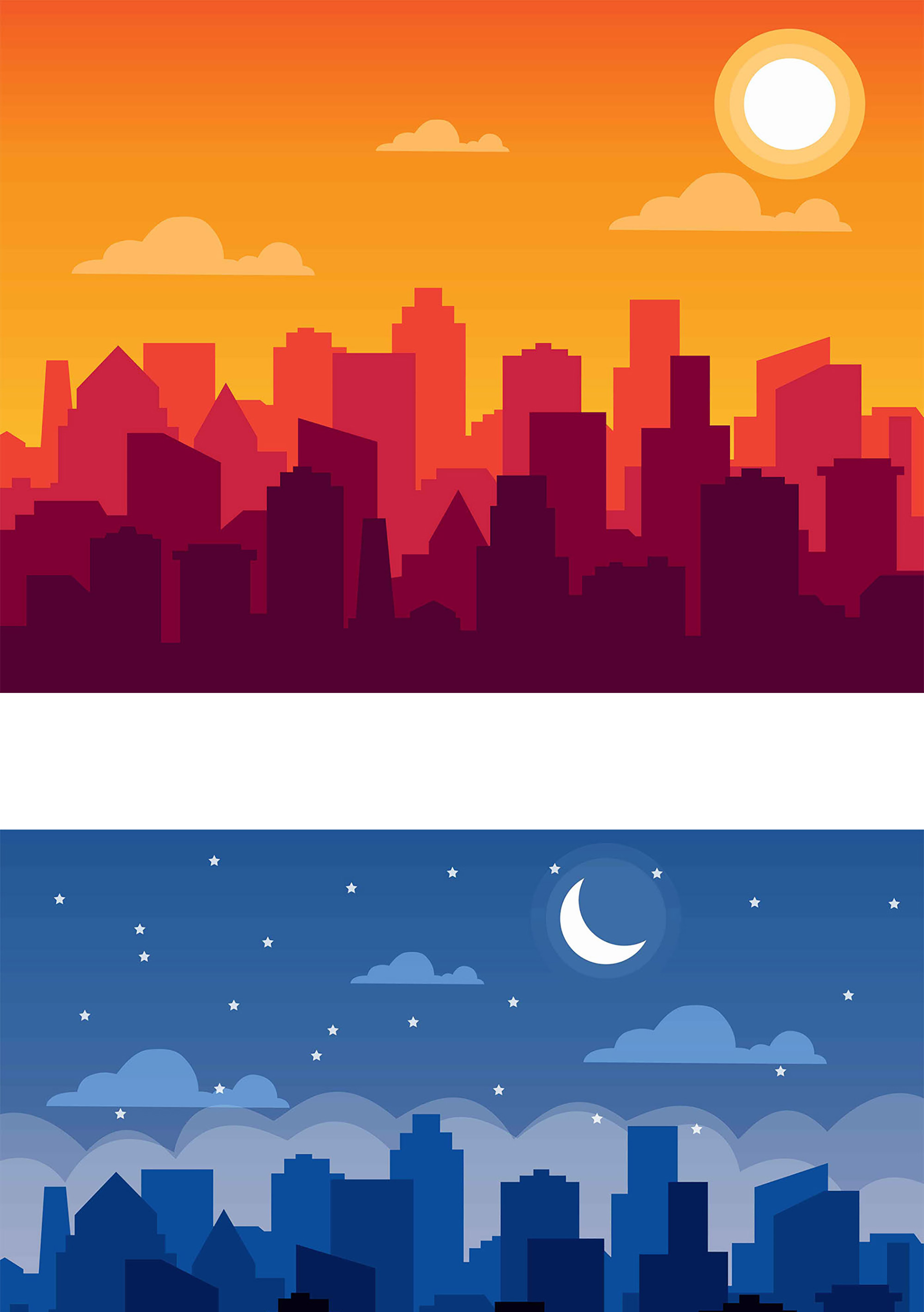 Town Buildings Illustration presentation image