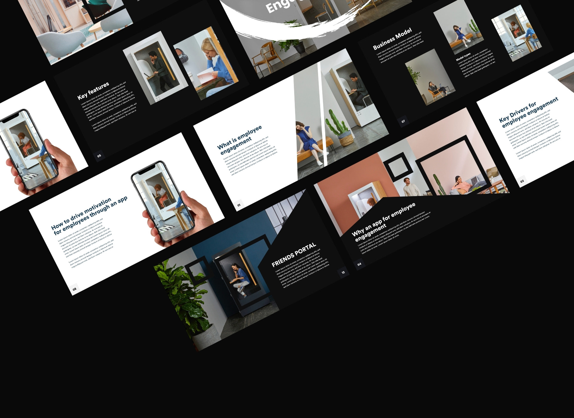 Employee Engagement Presentation Kit presentation image