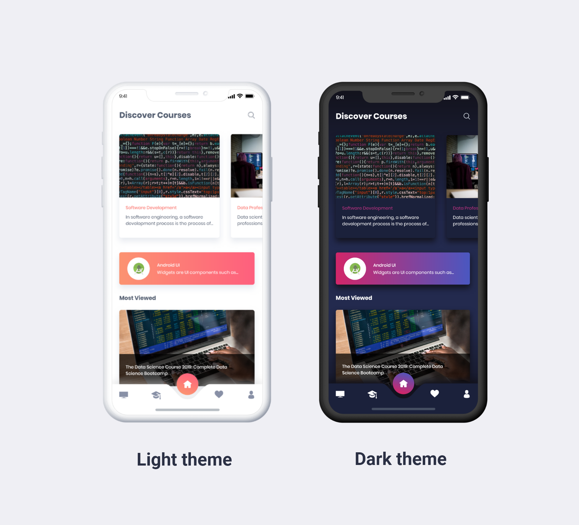 Plexus - Free Adobe XD UI Kit presentation image