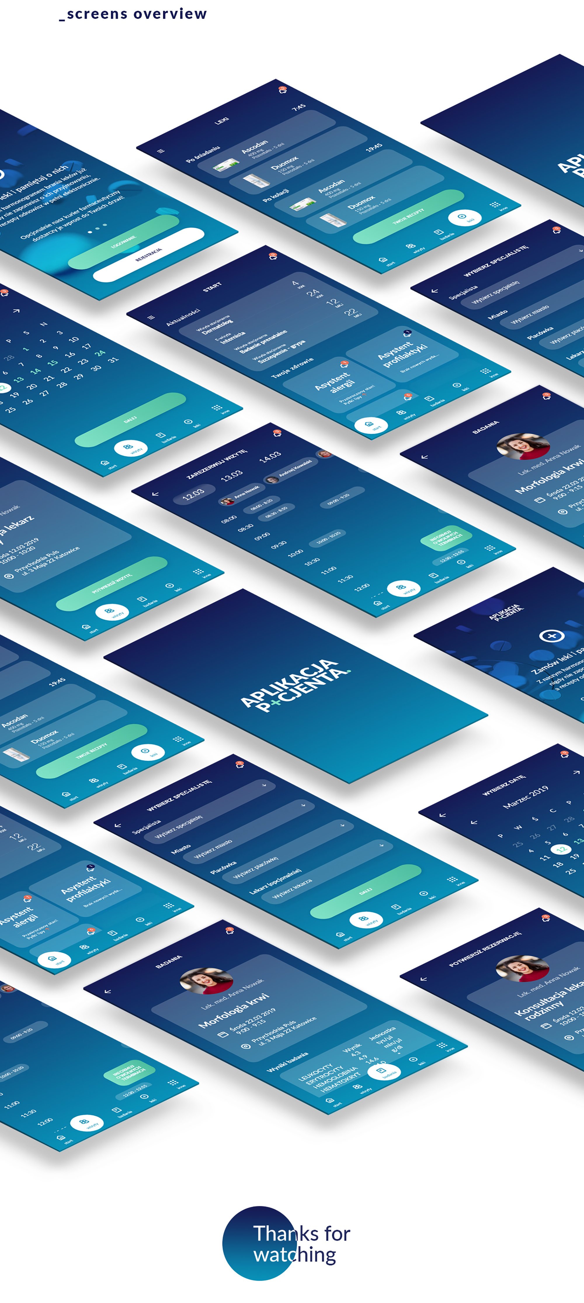 Healthcare app - Hackathon concept presentation image