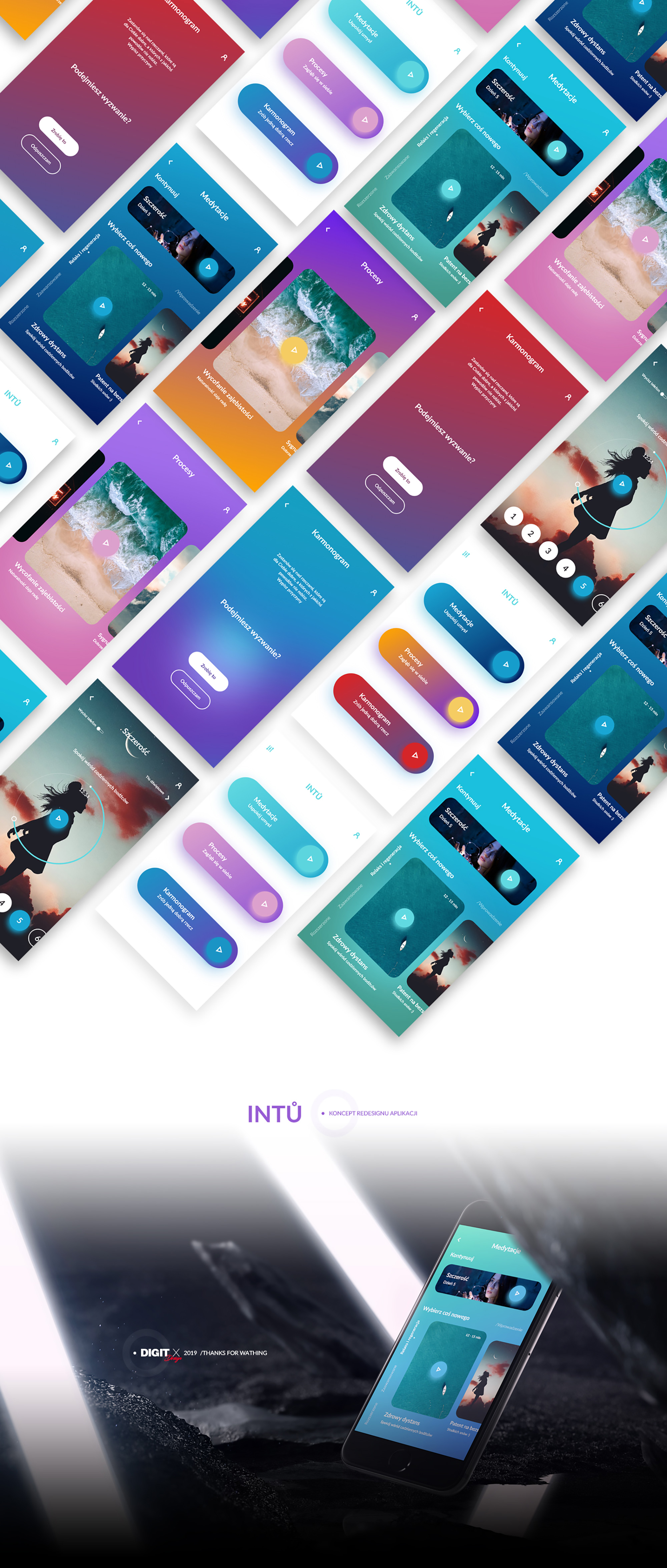 Intu Medytacje - Redesign Concept presentation image