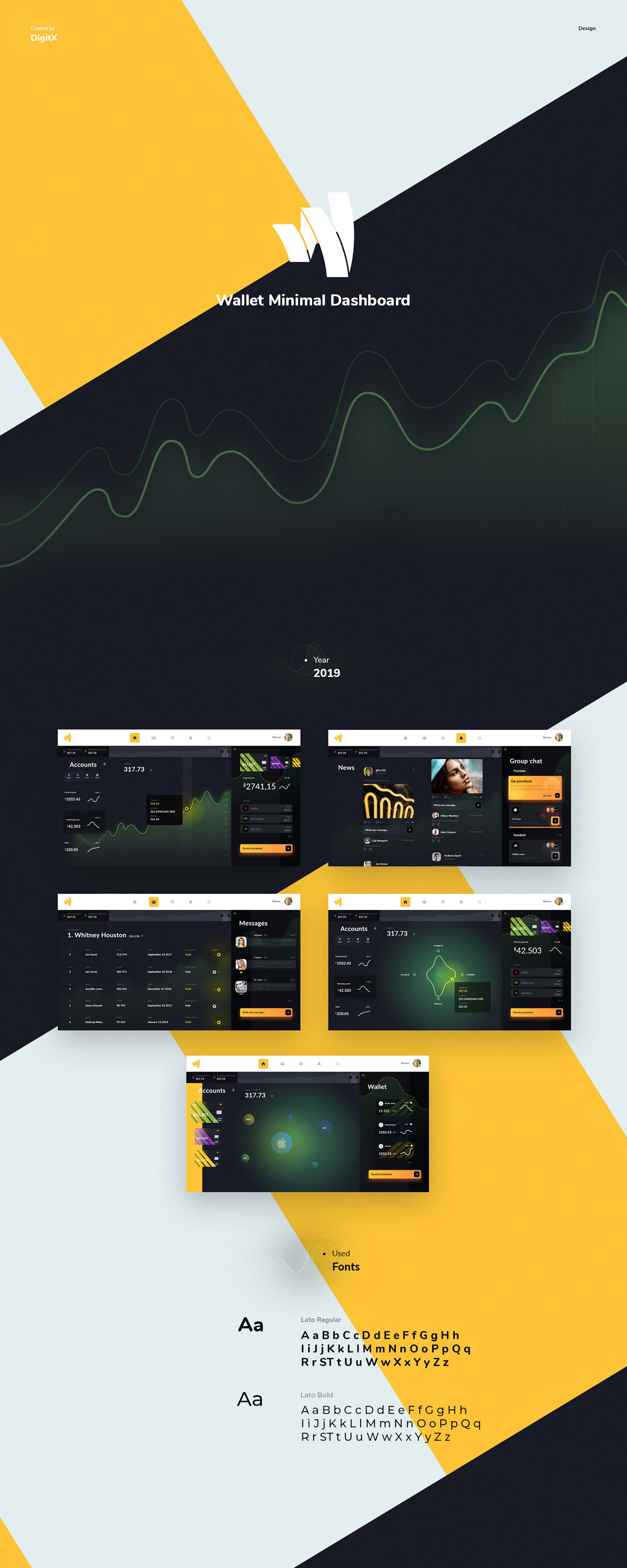 Wallet Minimal Dashboard presentation image