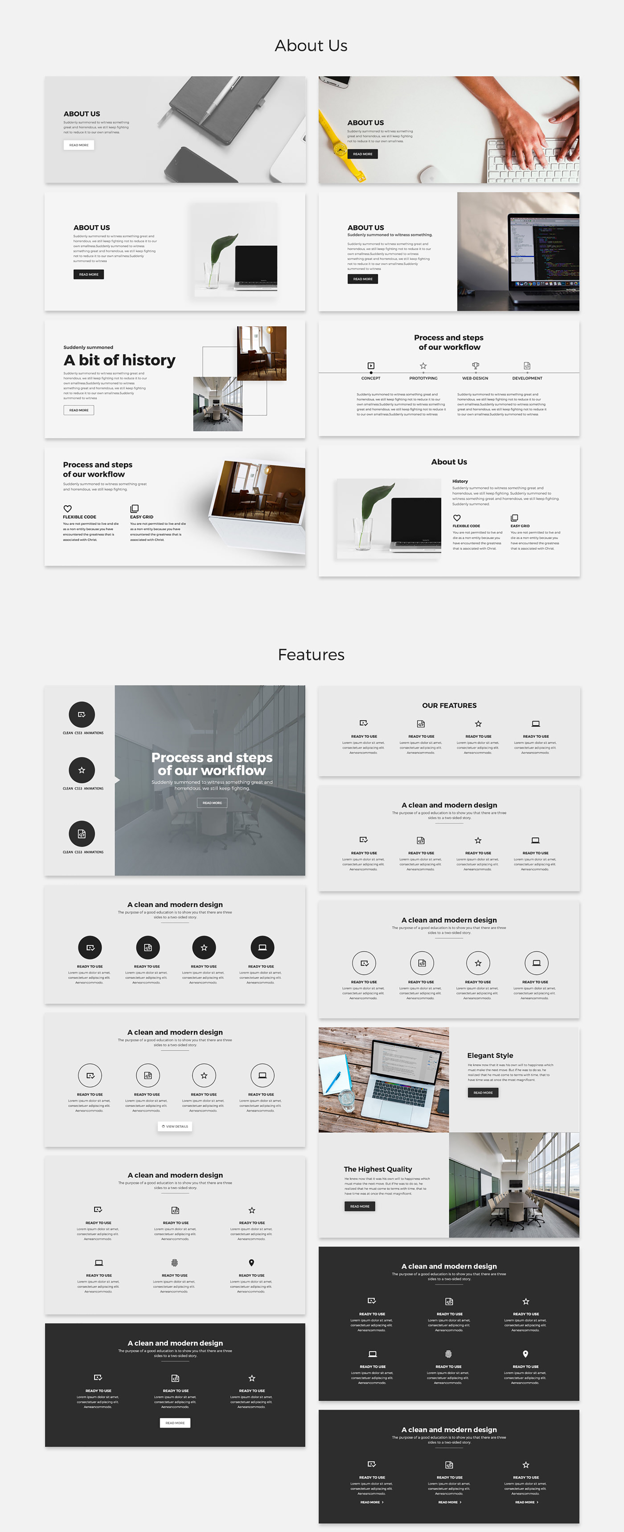 Free Landing UI Kit presentation image