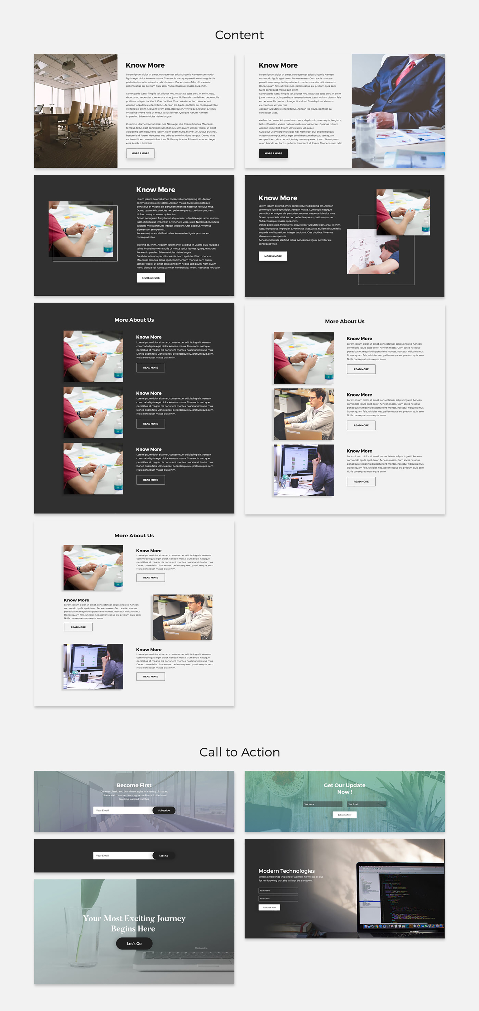 Free Landing UI Kit presentation image