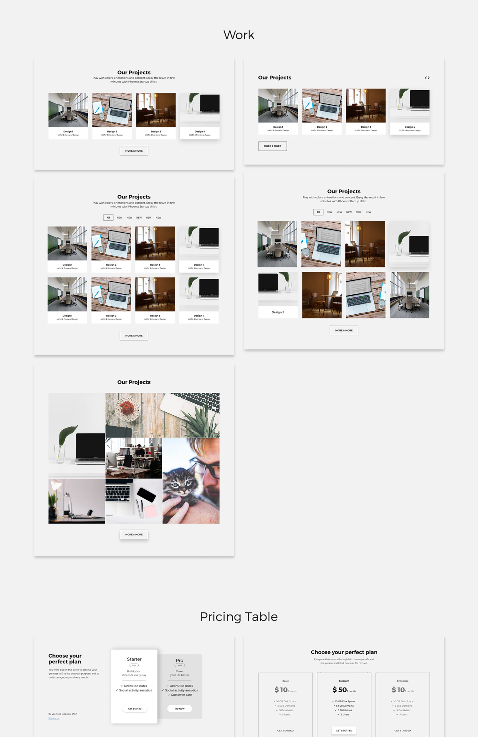 Free Landing UI Kit presentation image