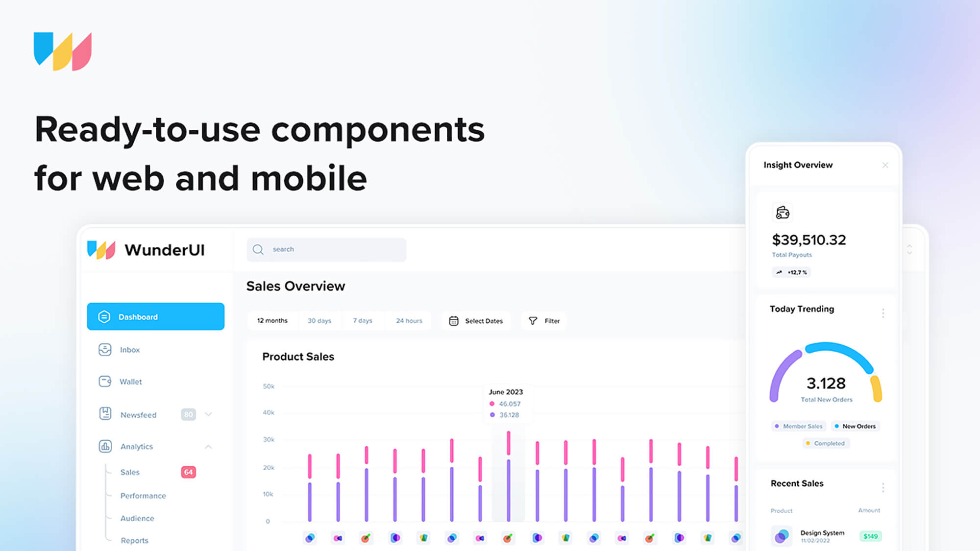 WunderUI - Design System presentation image