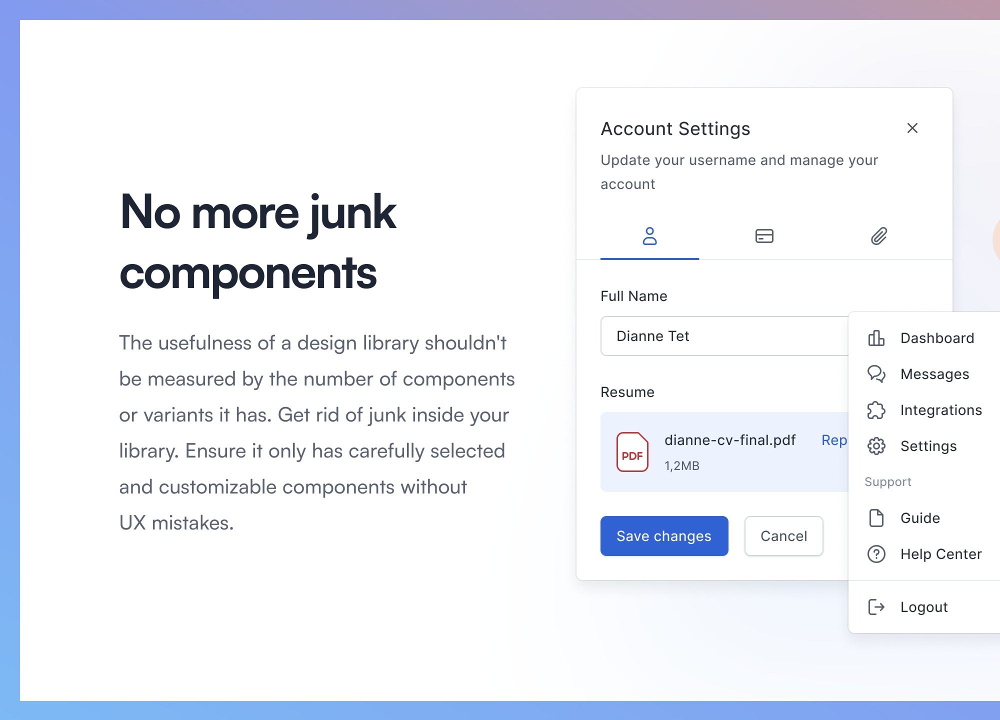 Tetrisly Design System For Figma presentation image