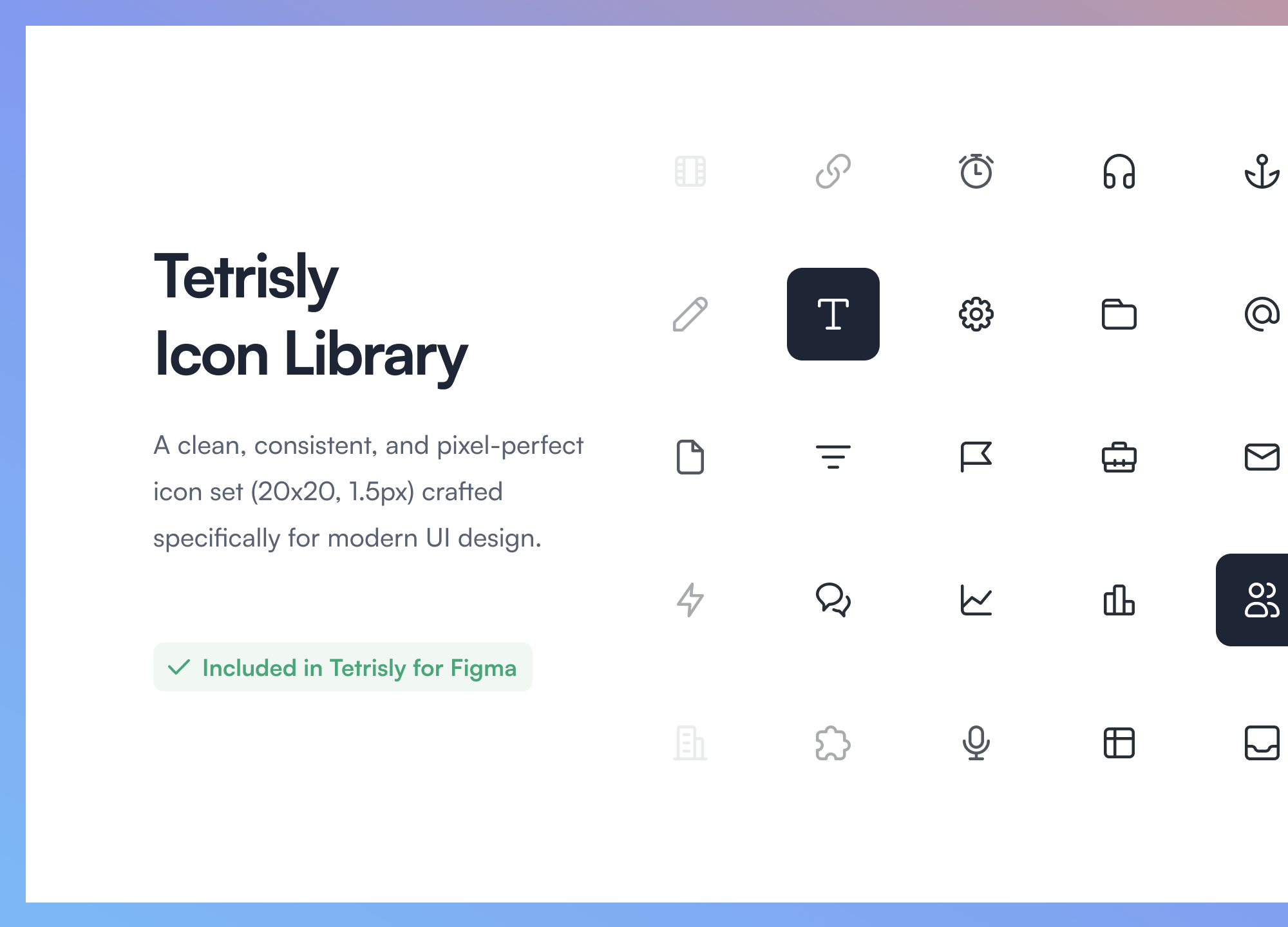Tetrisly Design System For Figma presentation image