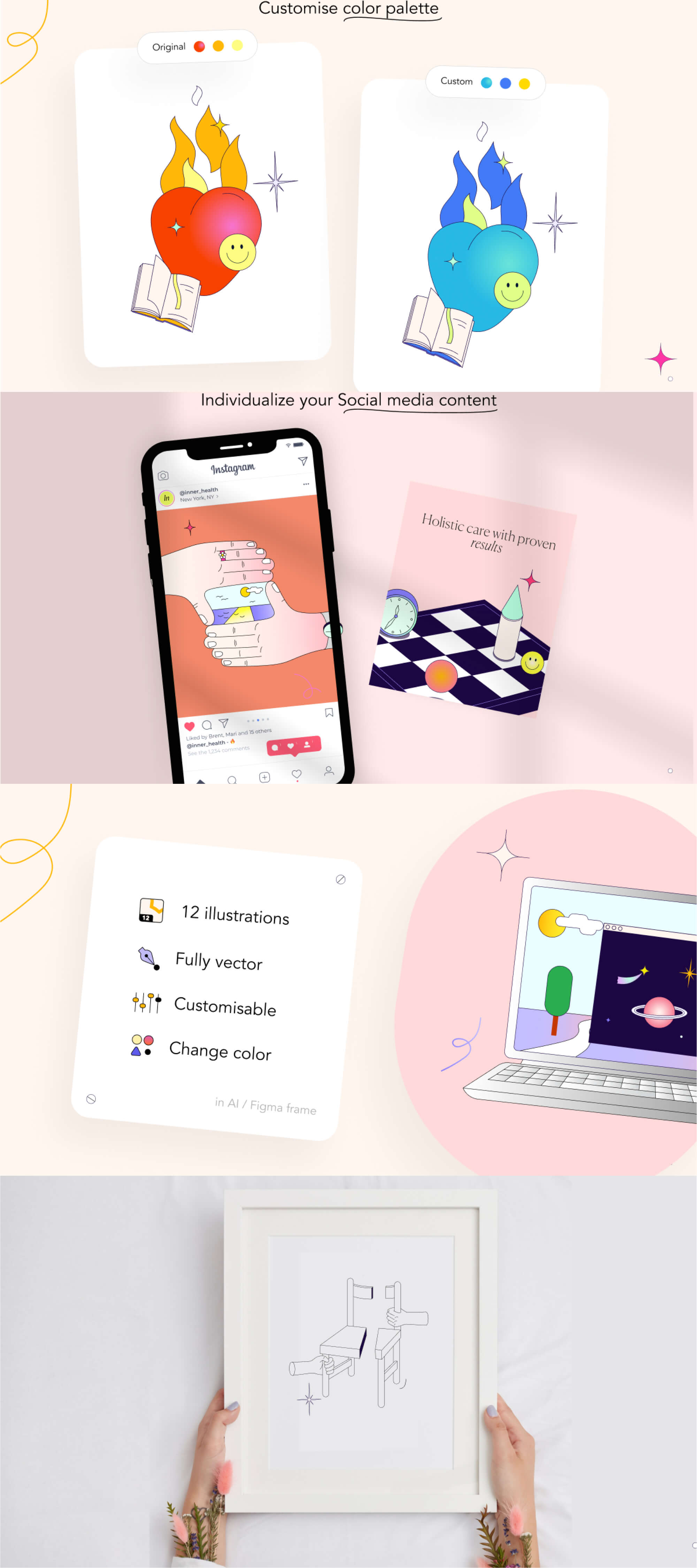 Surreal Dreams Illustration Set presentation image