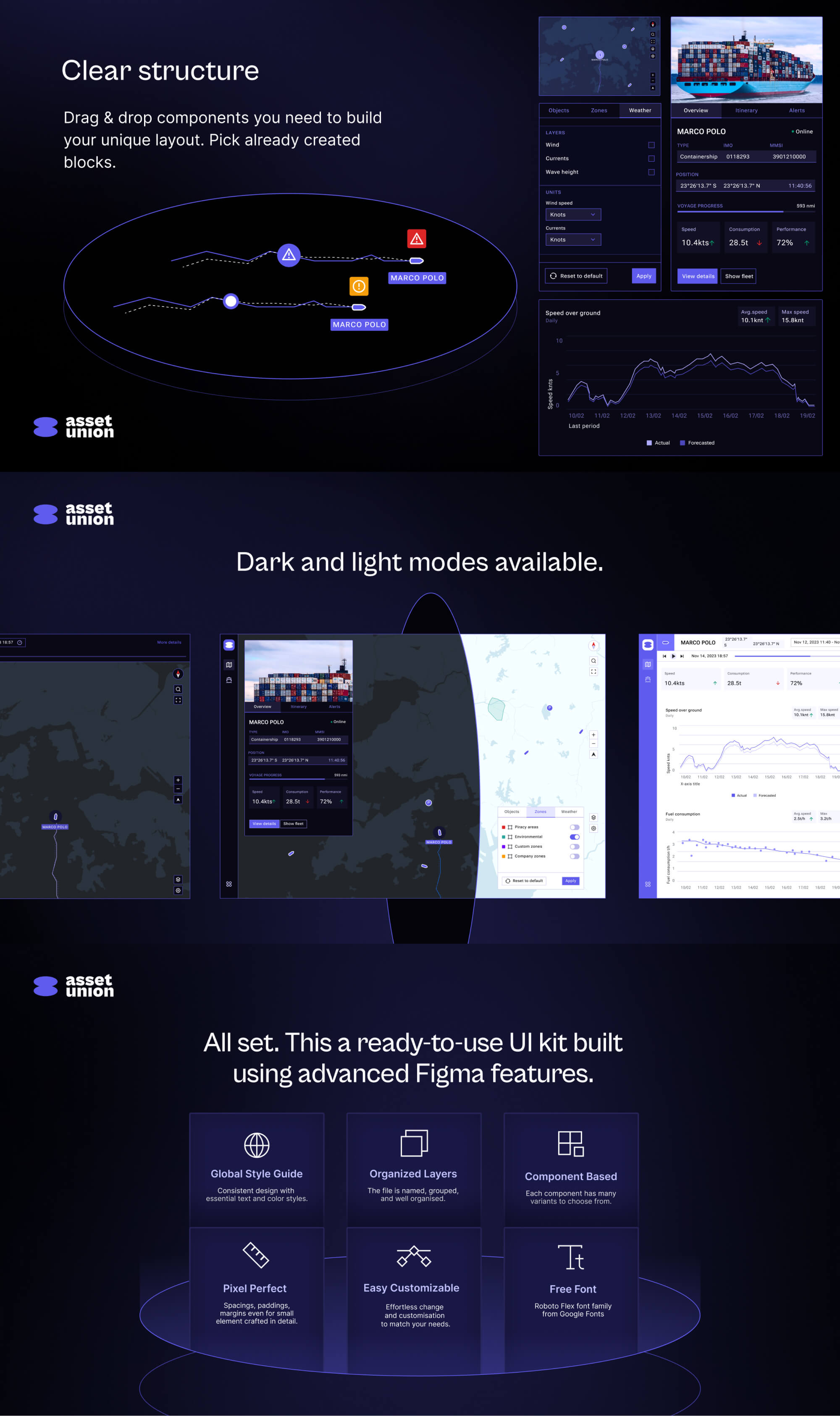 Maritime UI Kit presentation image