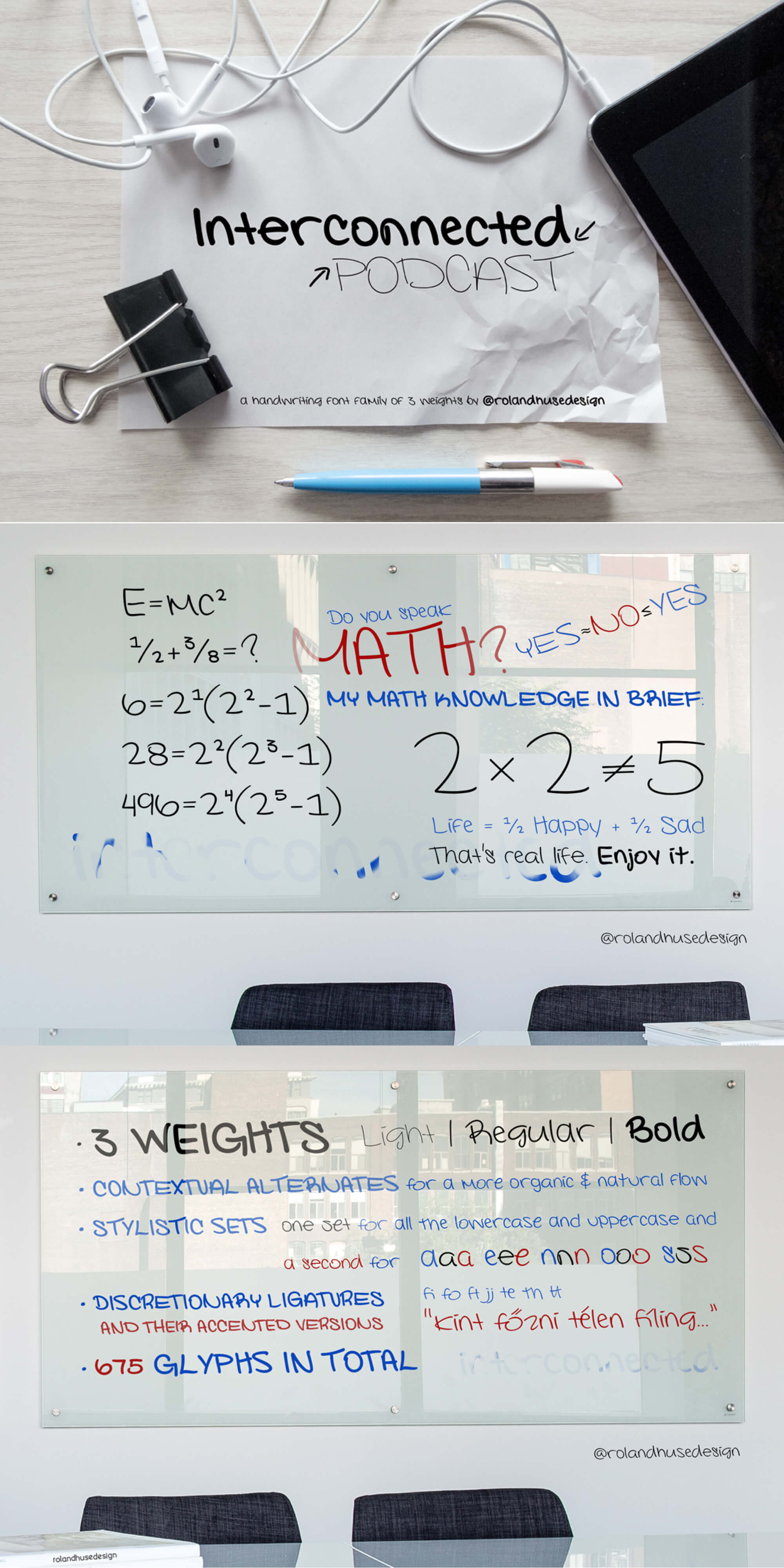 Interconnected presentation image