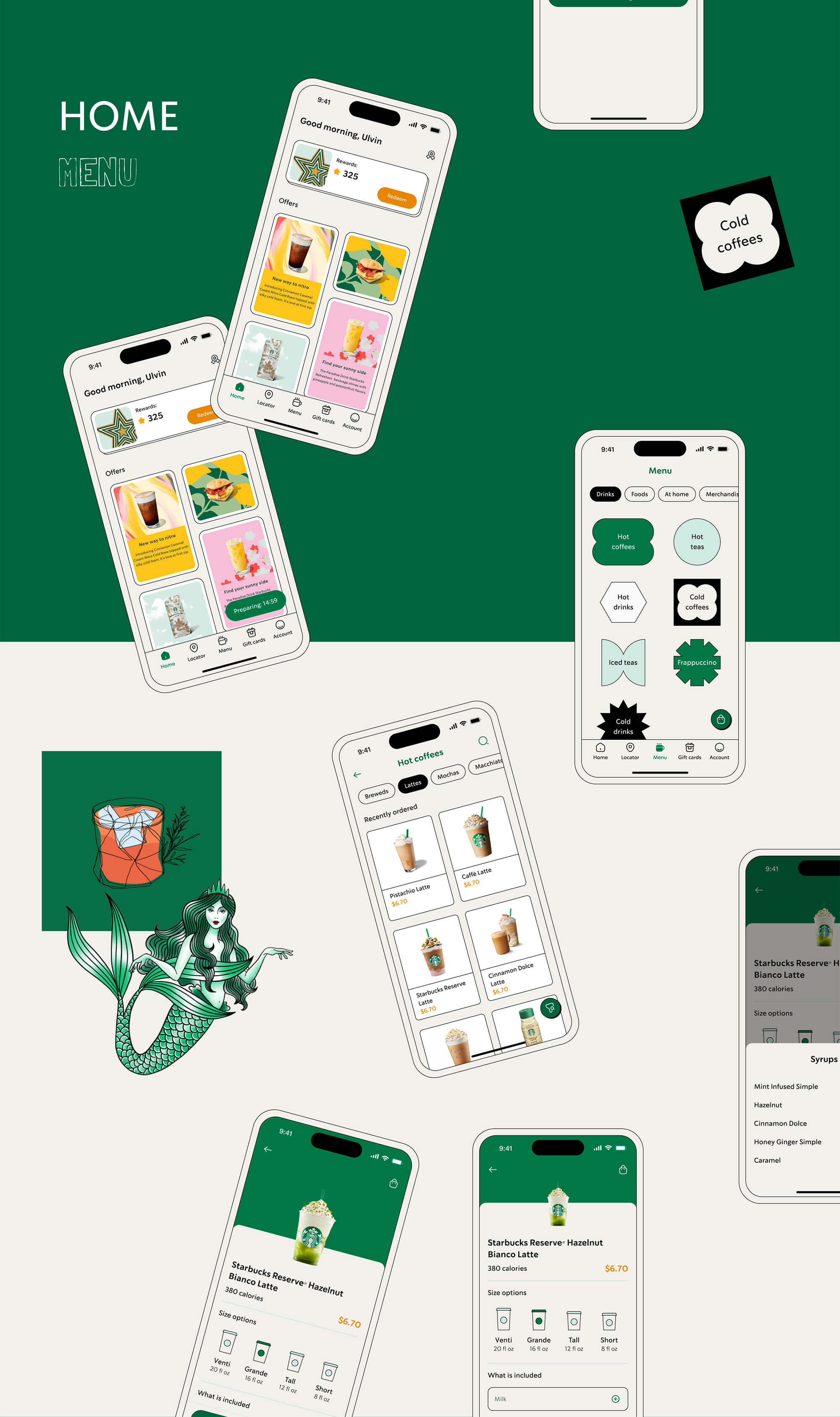 Coffee Shop Mobile App UI Kits presentation image