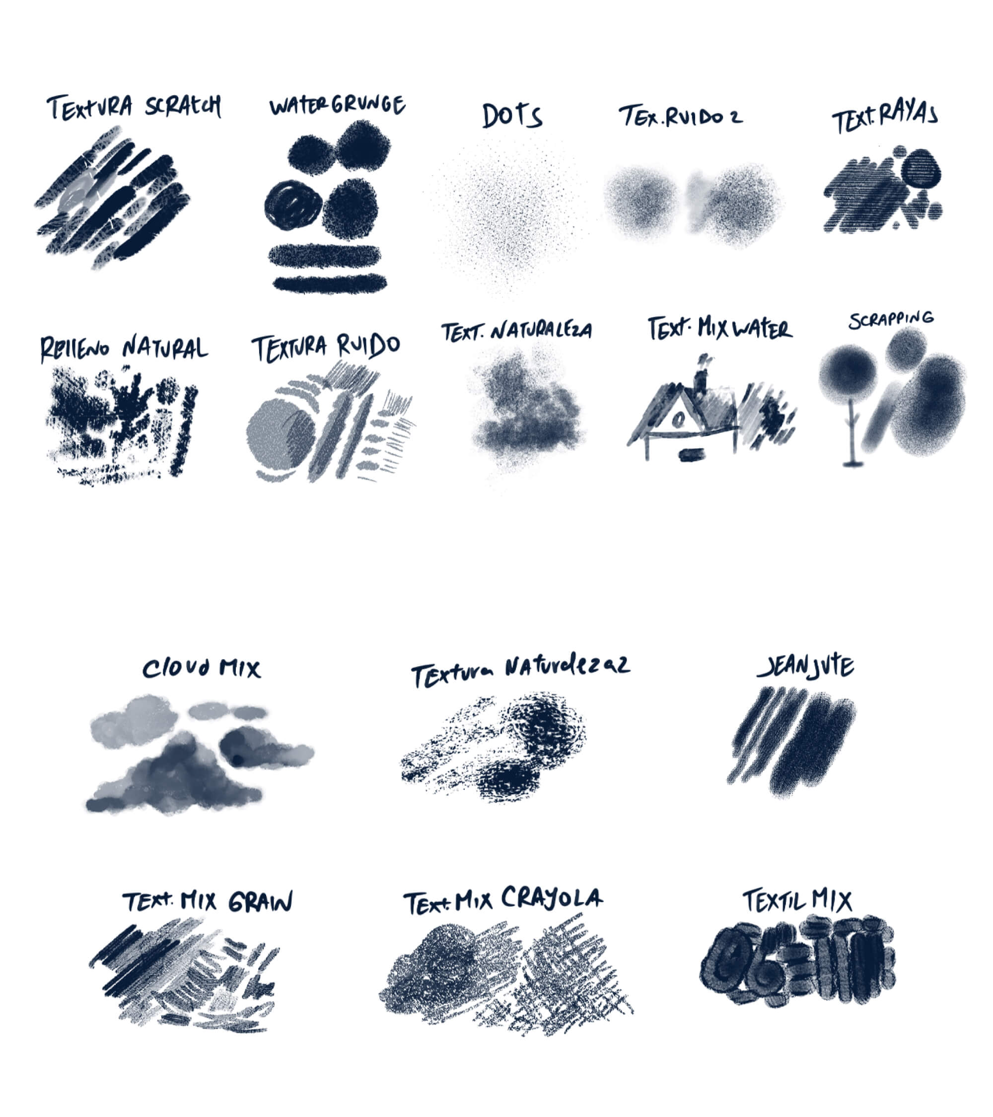 Texture Brushes for Procreate presentation image