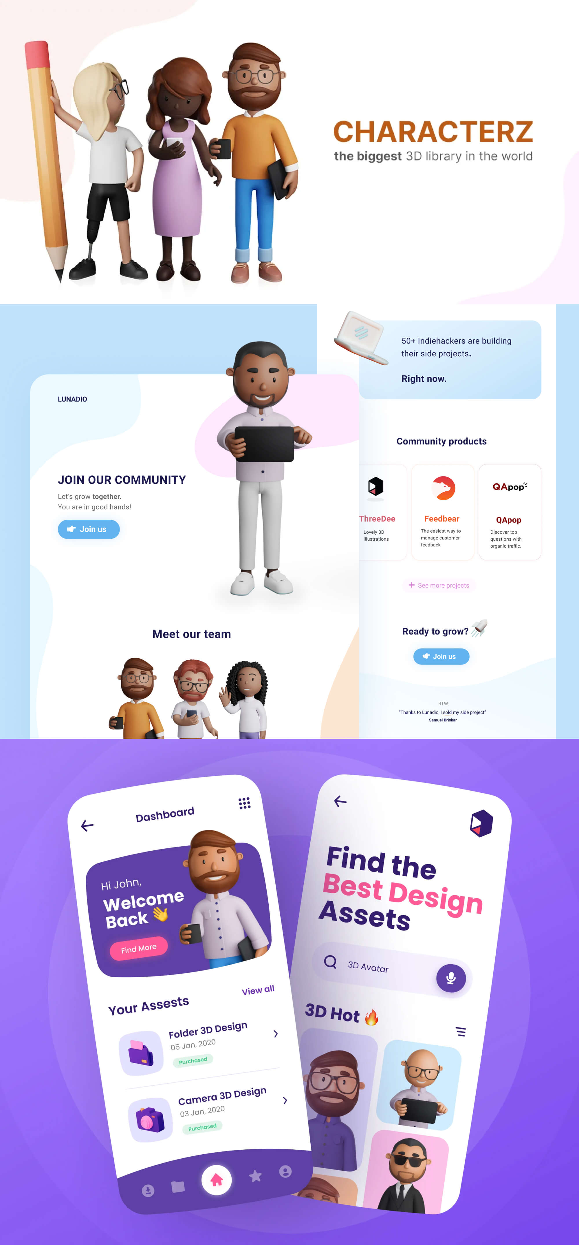 CHARACTERZ 1 by ThreeDee presentation image