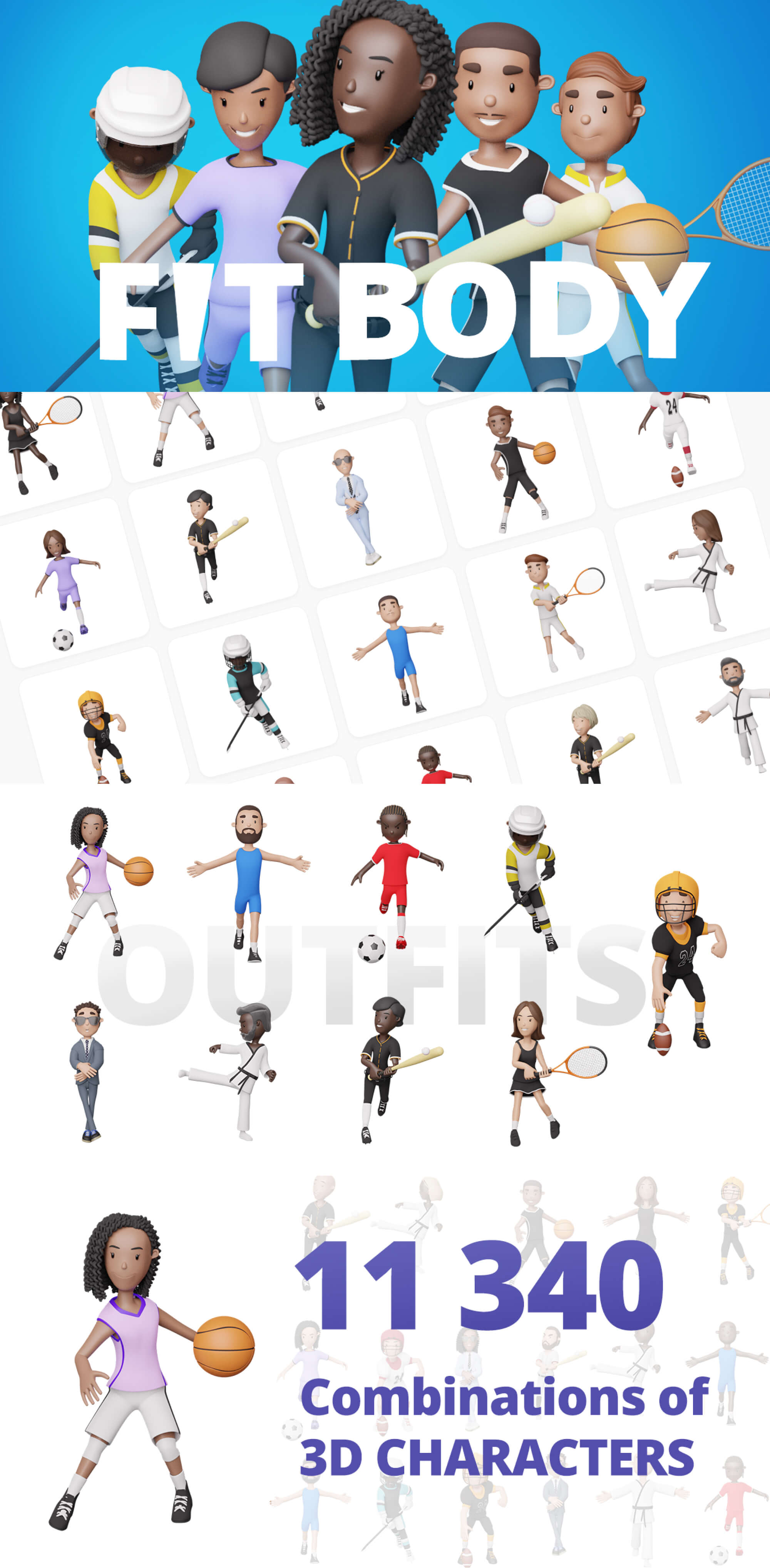 CHARACTERZ - Fit body addon presentation image