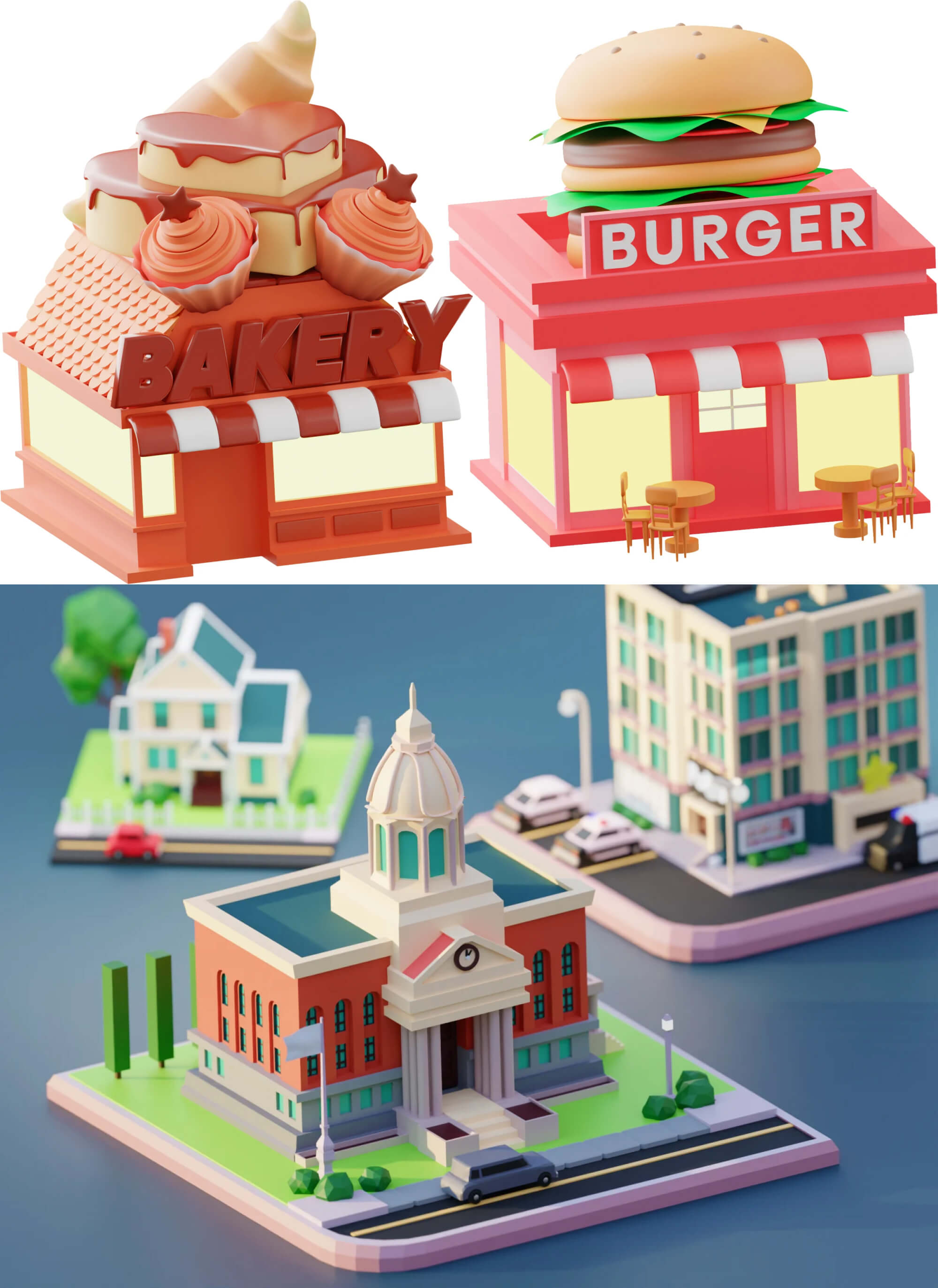 WORLDZ - build your own 3D city presentation image