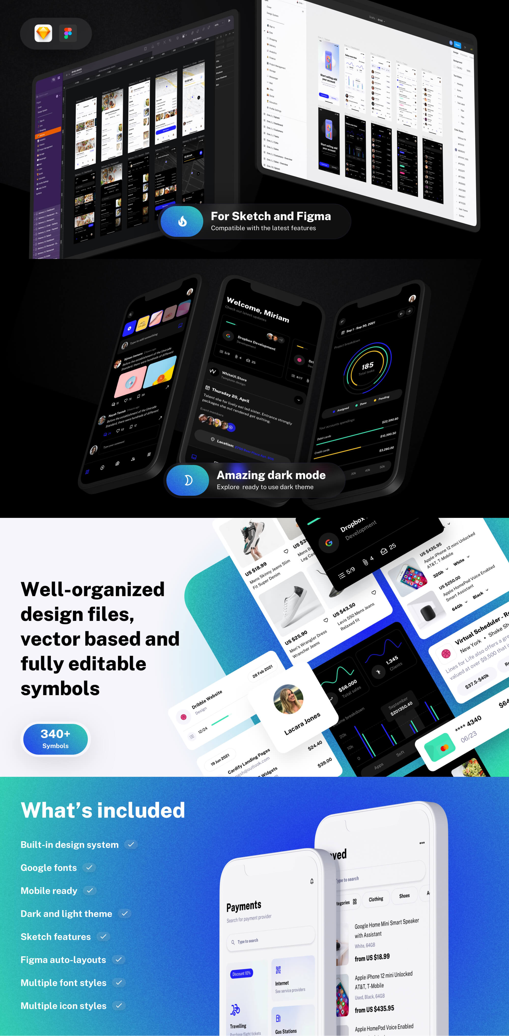 Droid Multipurpose UI Kit for Mobile Apps presentation image