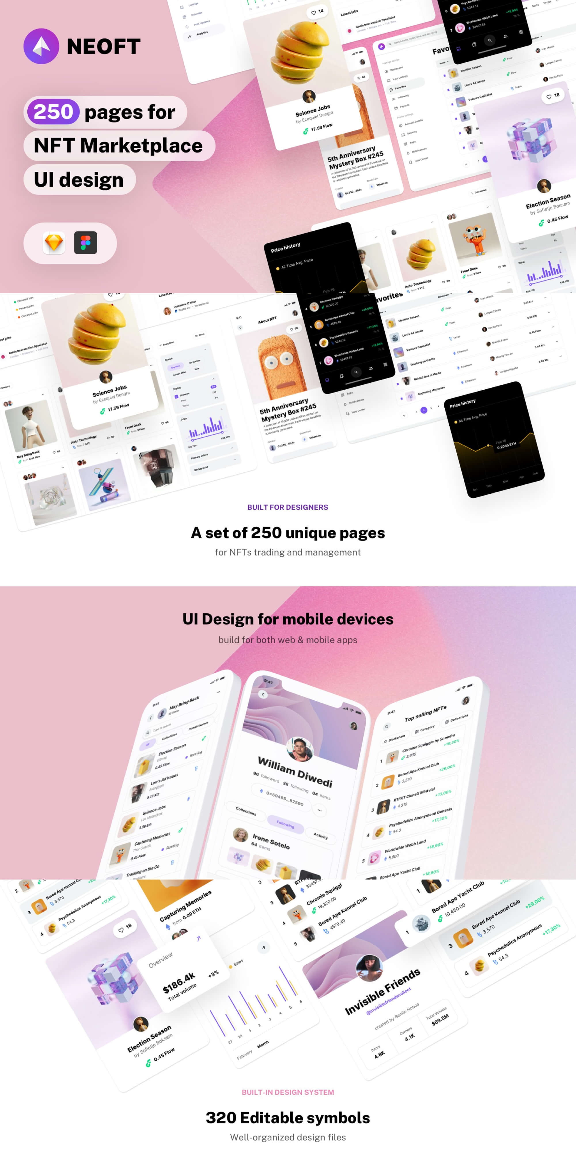 NeoFT - UI kit for NFT Marketplaces presentation image