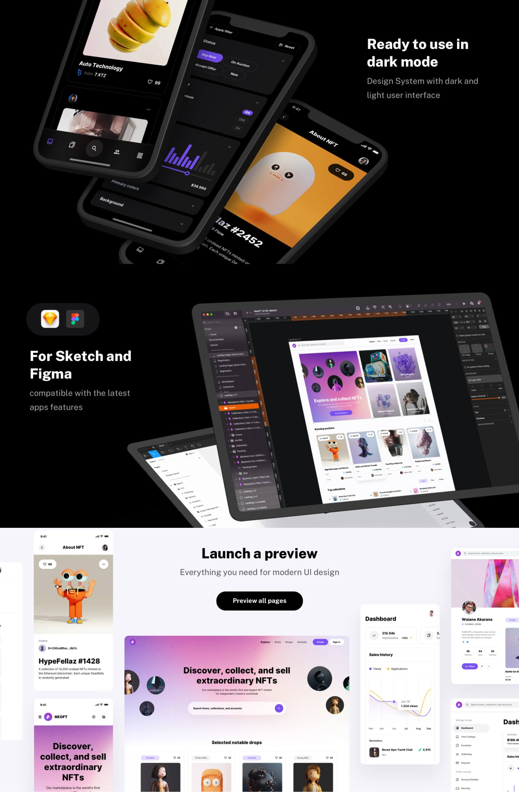NeoFT - UI kit for NFT Marketplaces presentation image
