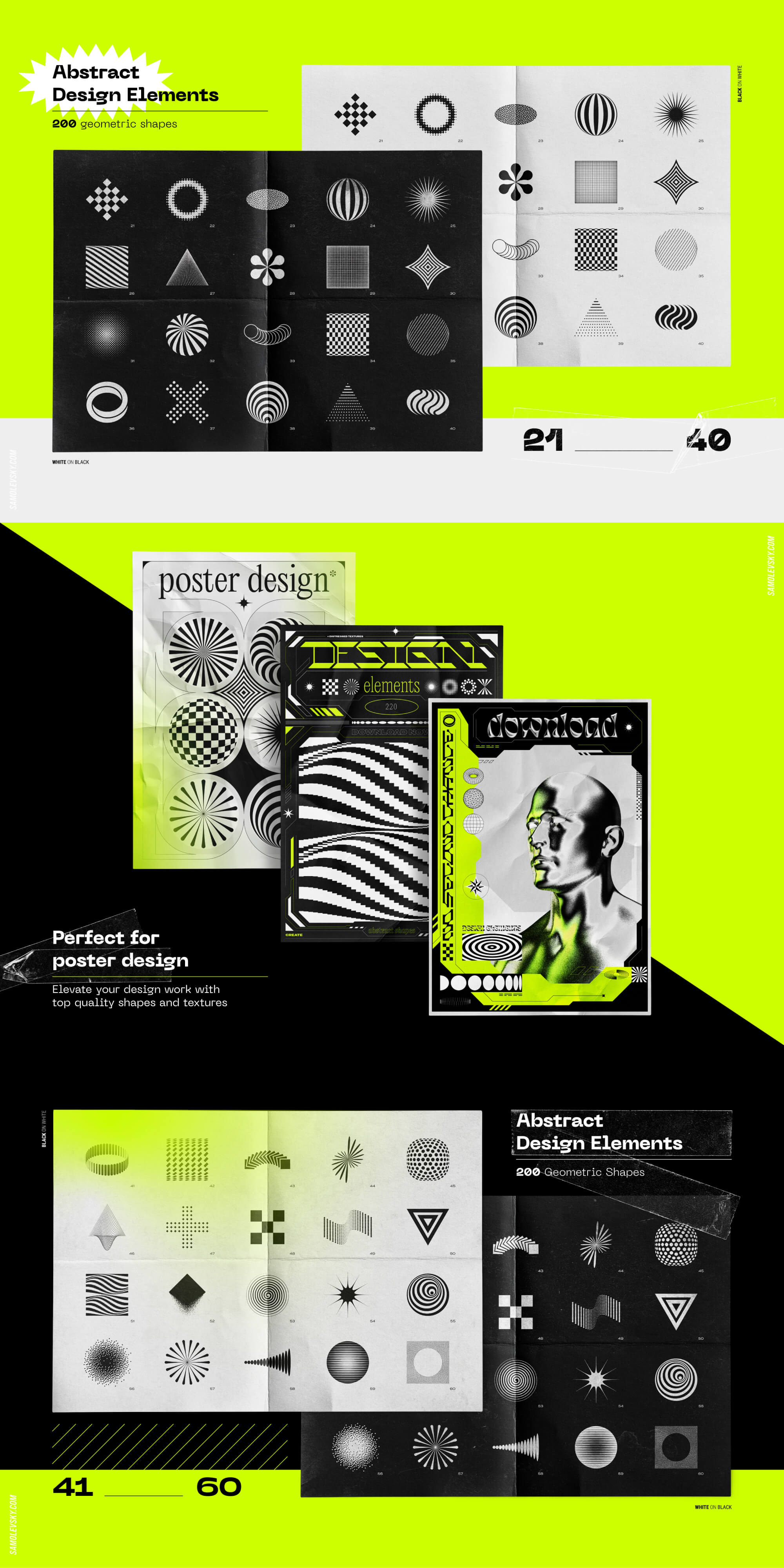 Abstract design elements collection presentation image