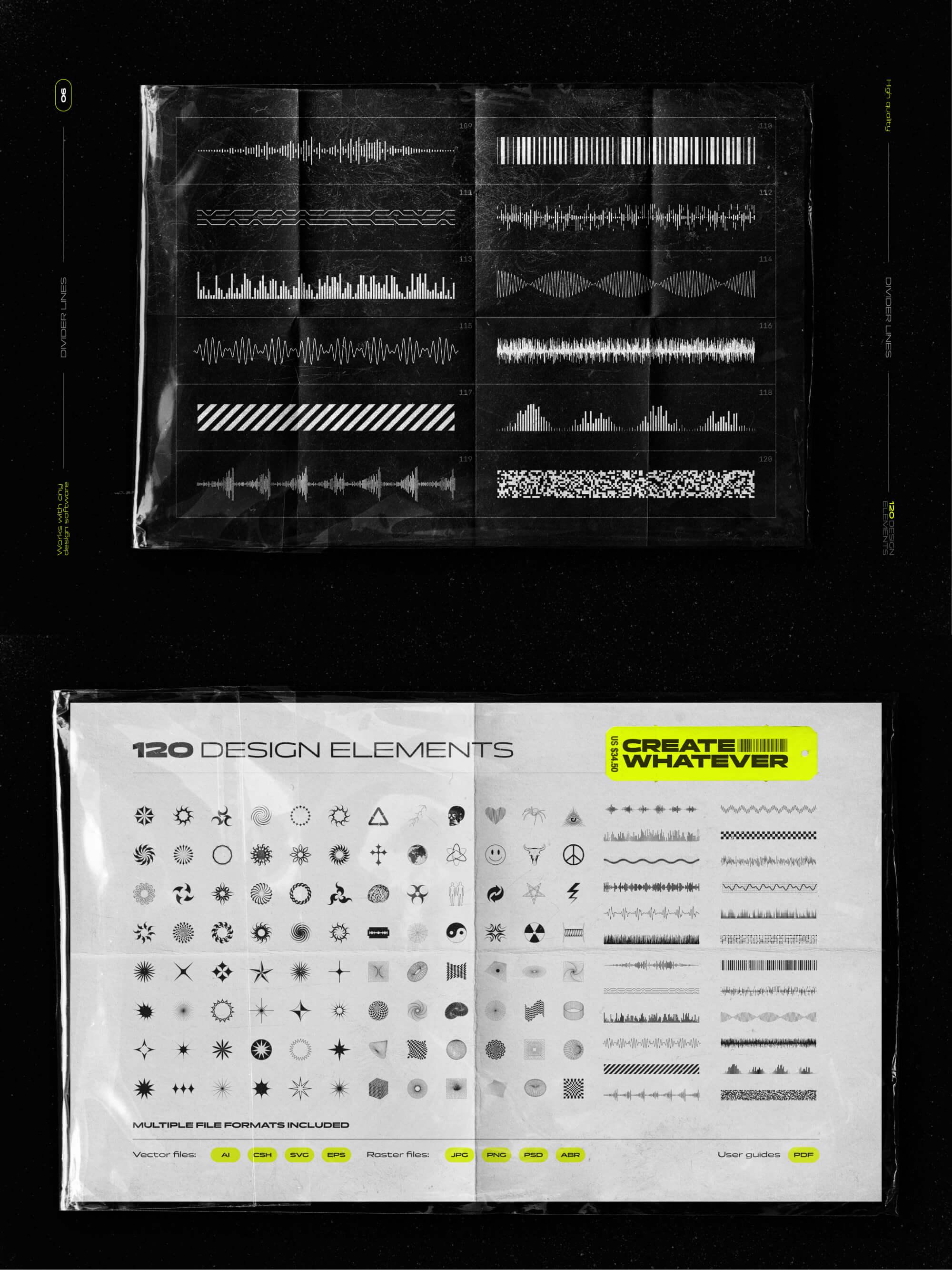 Abstract shapes MEGA PACK presentation image