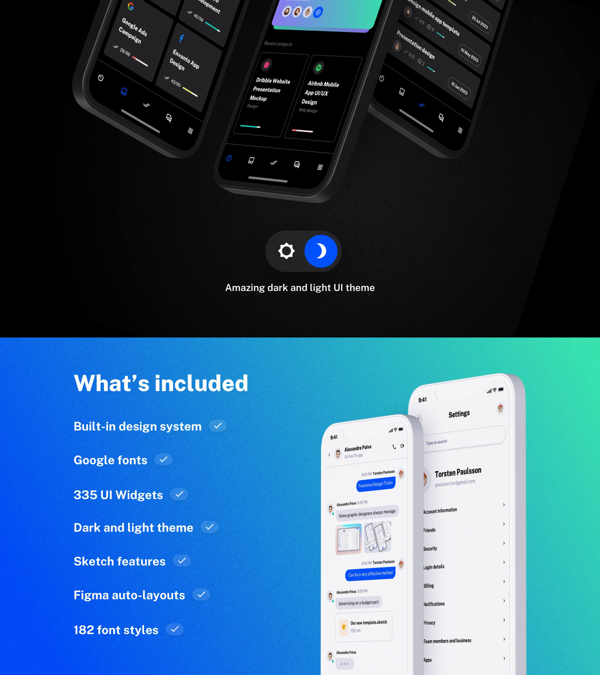 Tasksy - UI kit for Productivity Mobile Apps presentation image