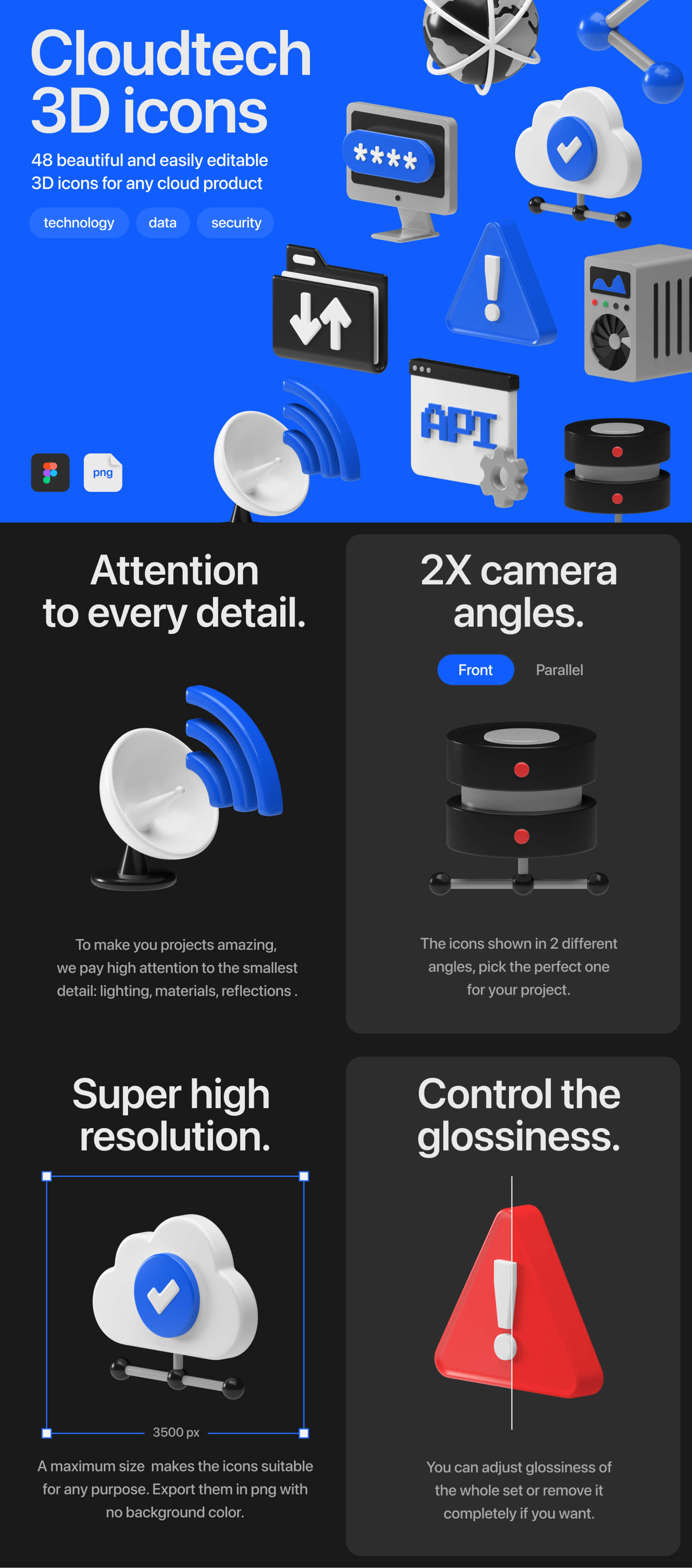 Cloudtech 3D icons (Demo) presentation image