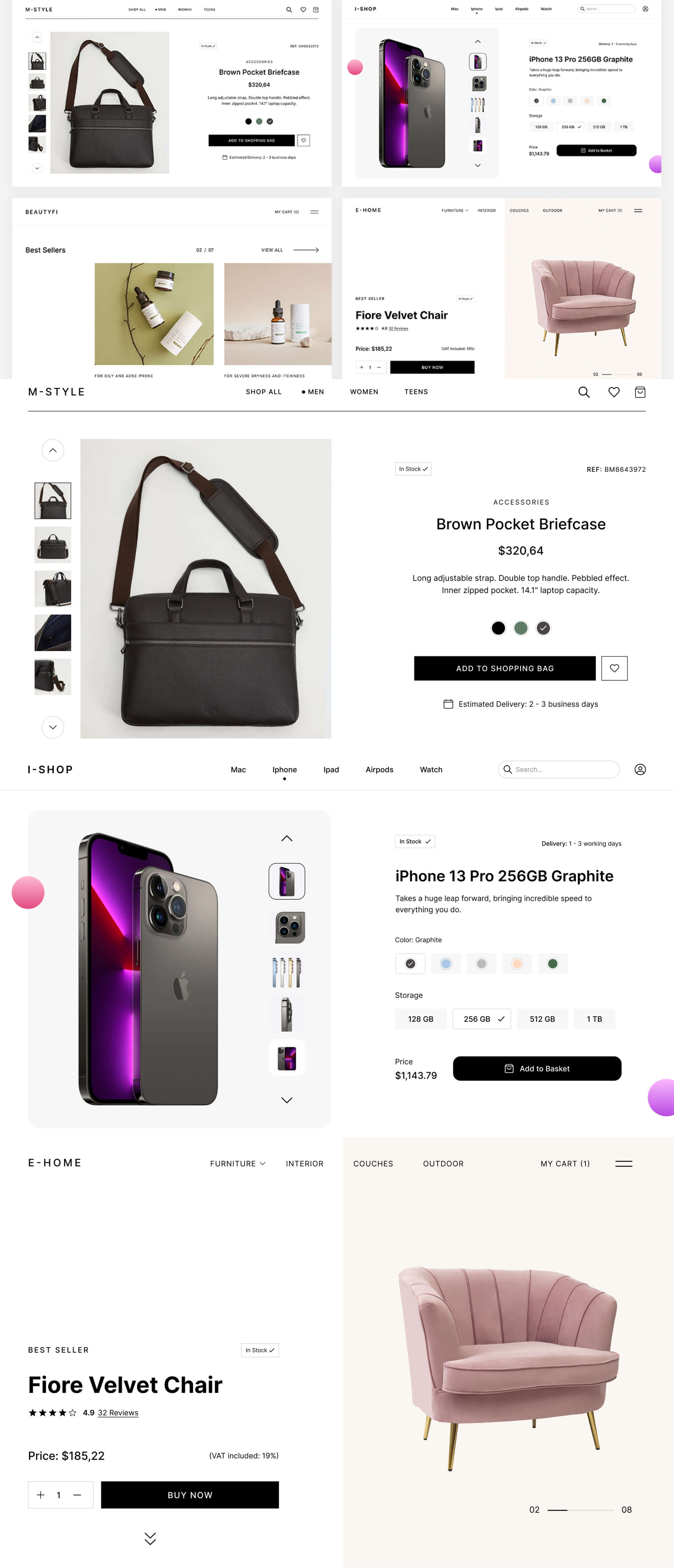 Minimalist Ecommerce UI Kit 2.0 presentation image