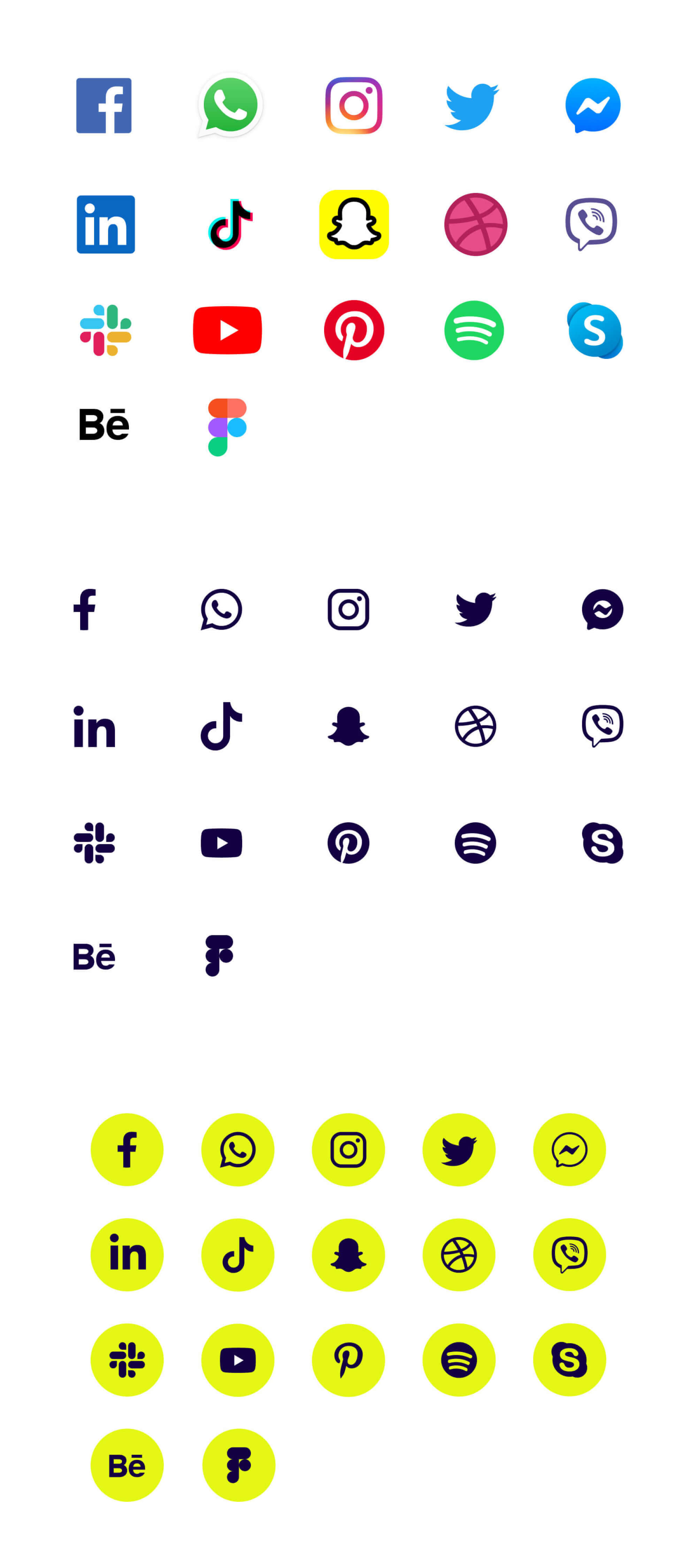 FREE Figma Social Media Icons presentation image