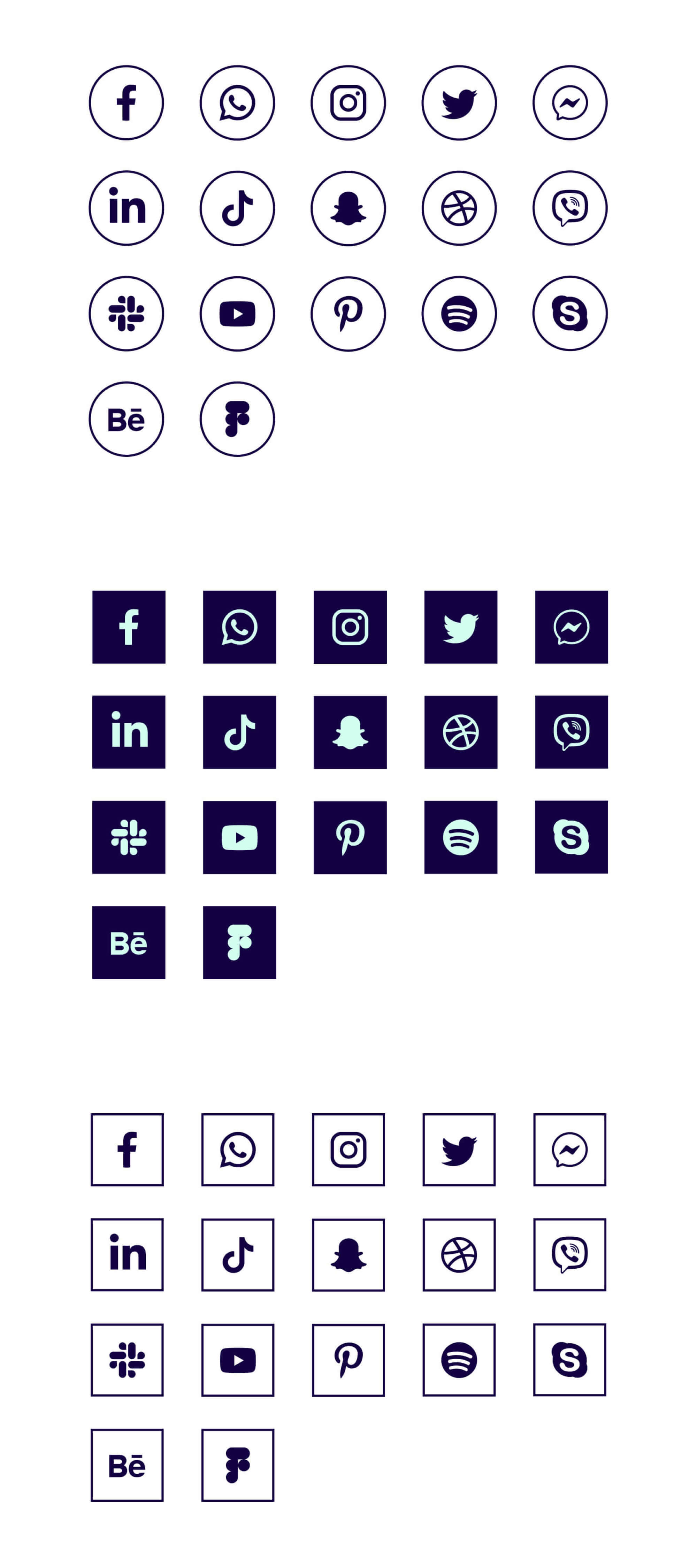 FREE Figma Social Media Icons presentation image