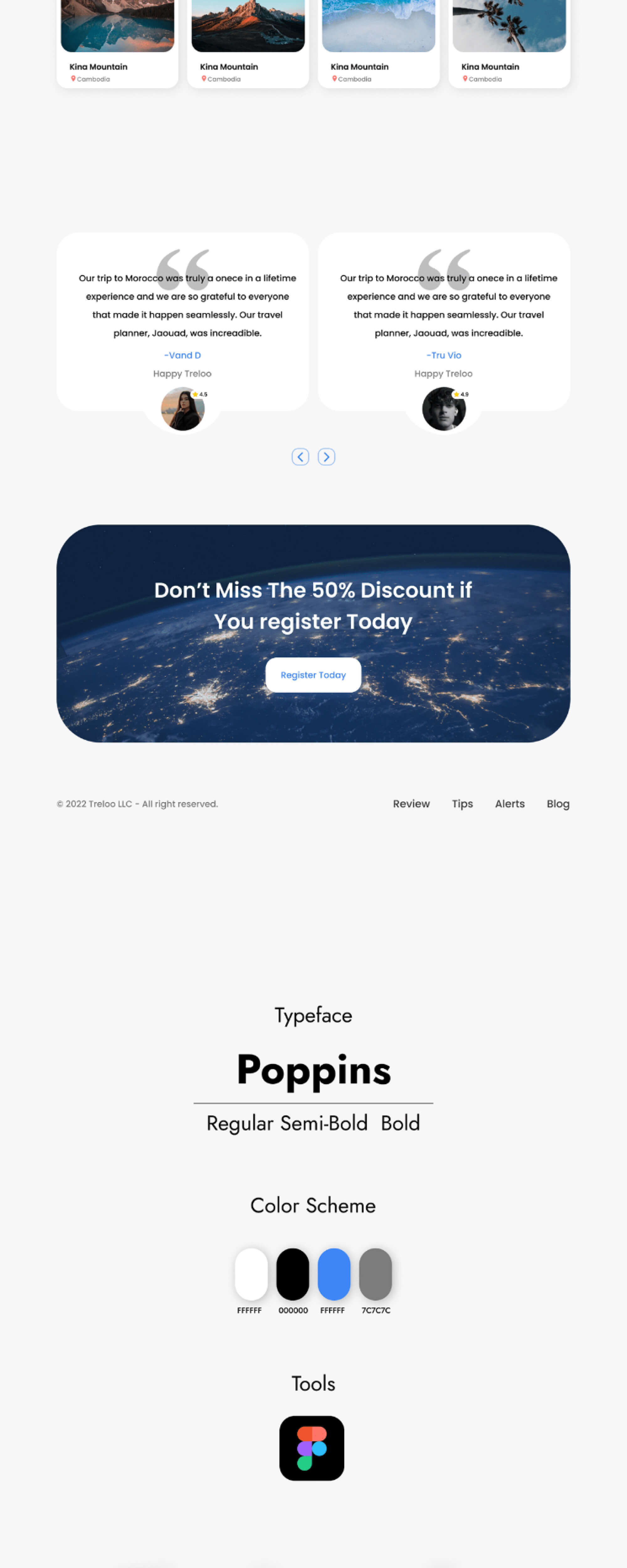 Travel Agency Web UI presentation image