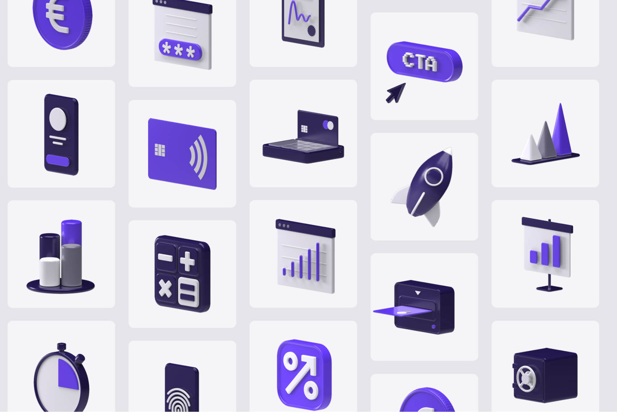 Feenancy 3D icons Vol.1 (Demo) presentation image