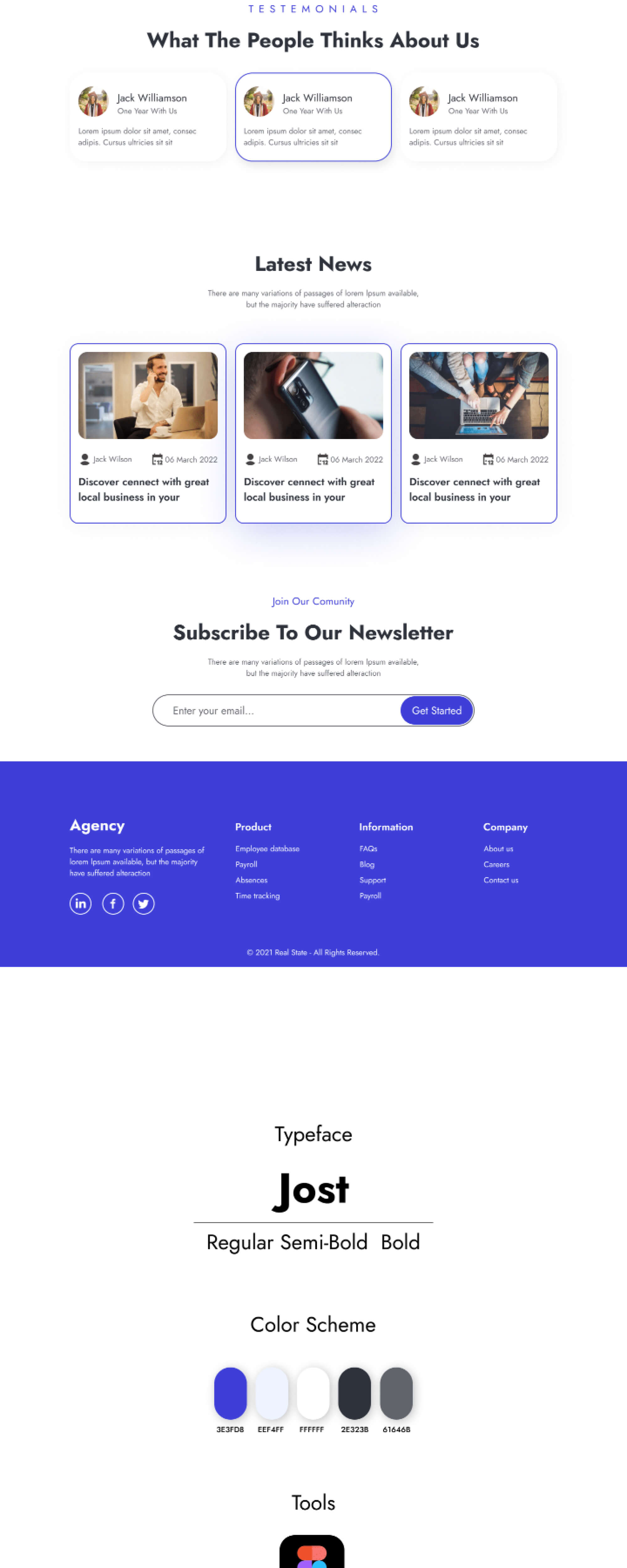 Agency Free Landing Page presentation image