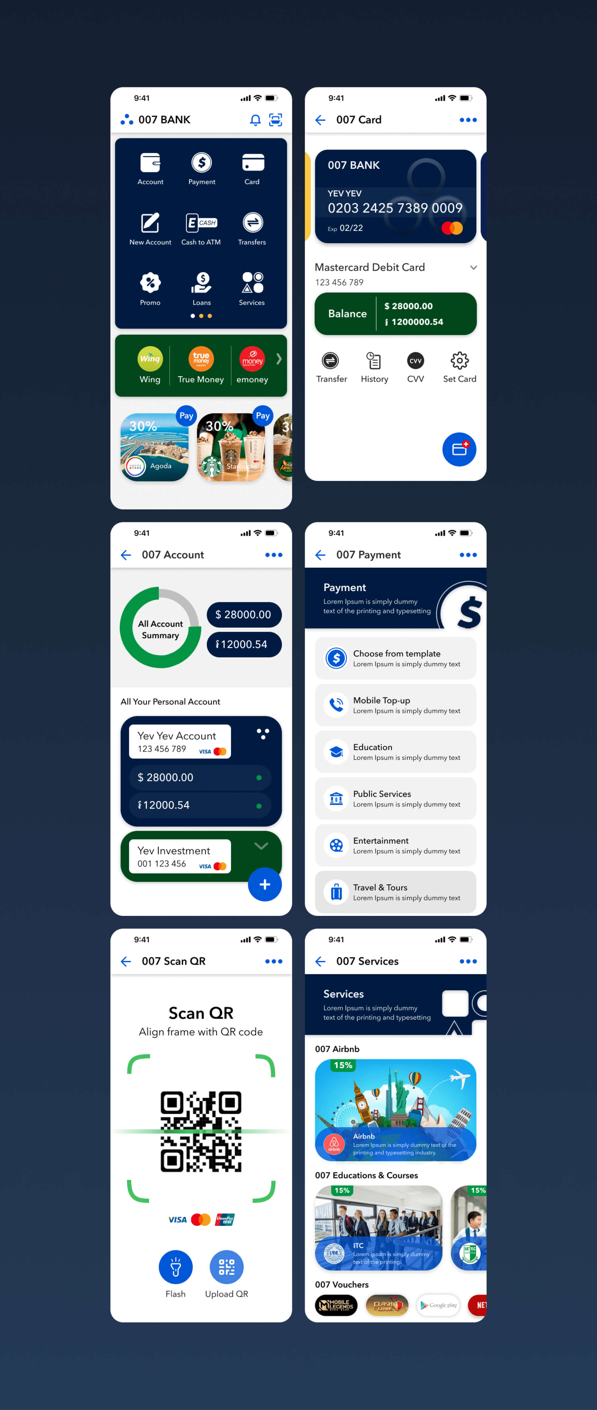 007 BANK APP UI CONCEPT 4 STYLE ++ YEV YEV presentation image
