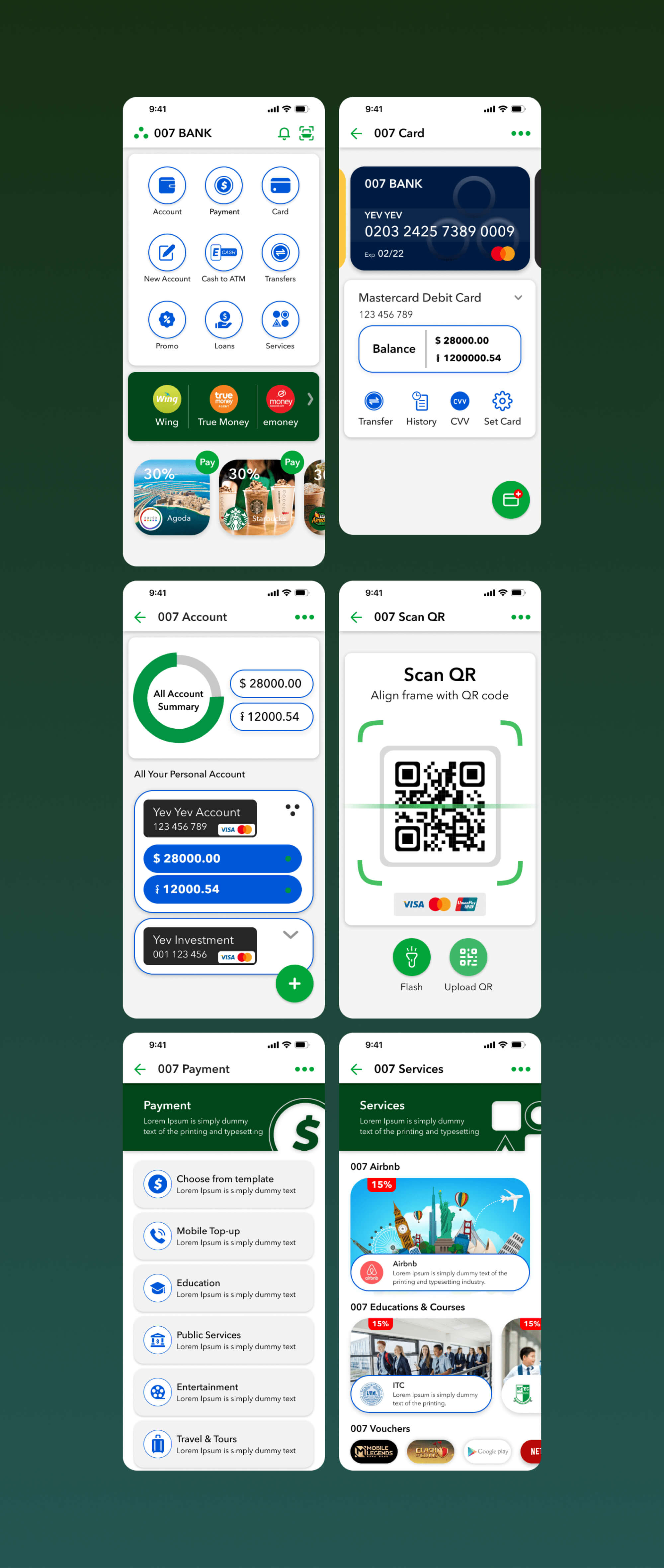 007 BANK APP UI CONCEPT 4 STYLE ++ YEV YEV presentation image