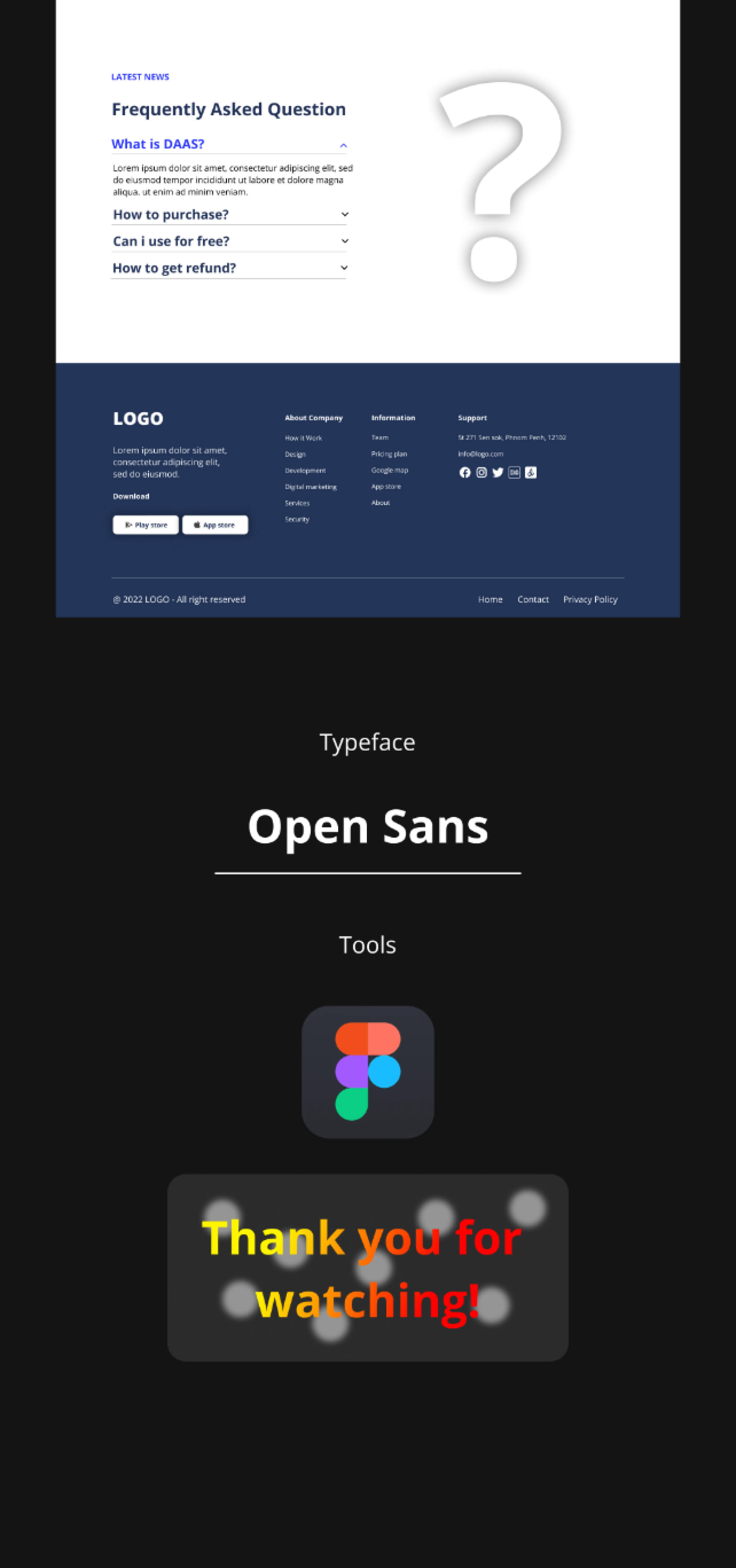 Software Website UI Free Concept ++ YEV YEV presentation image