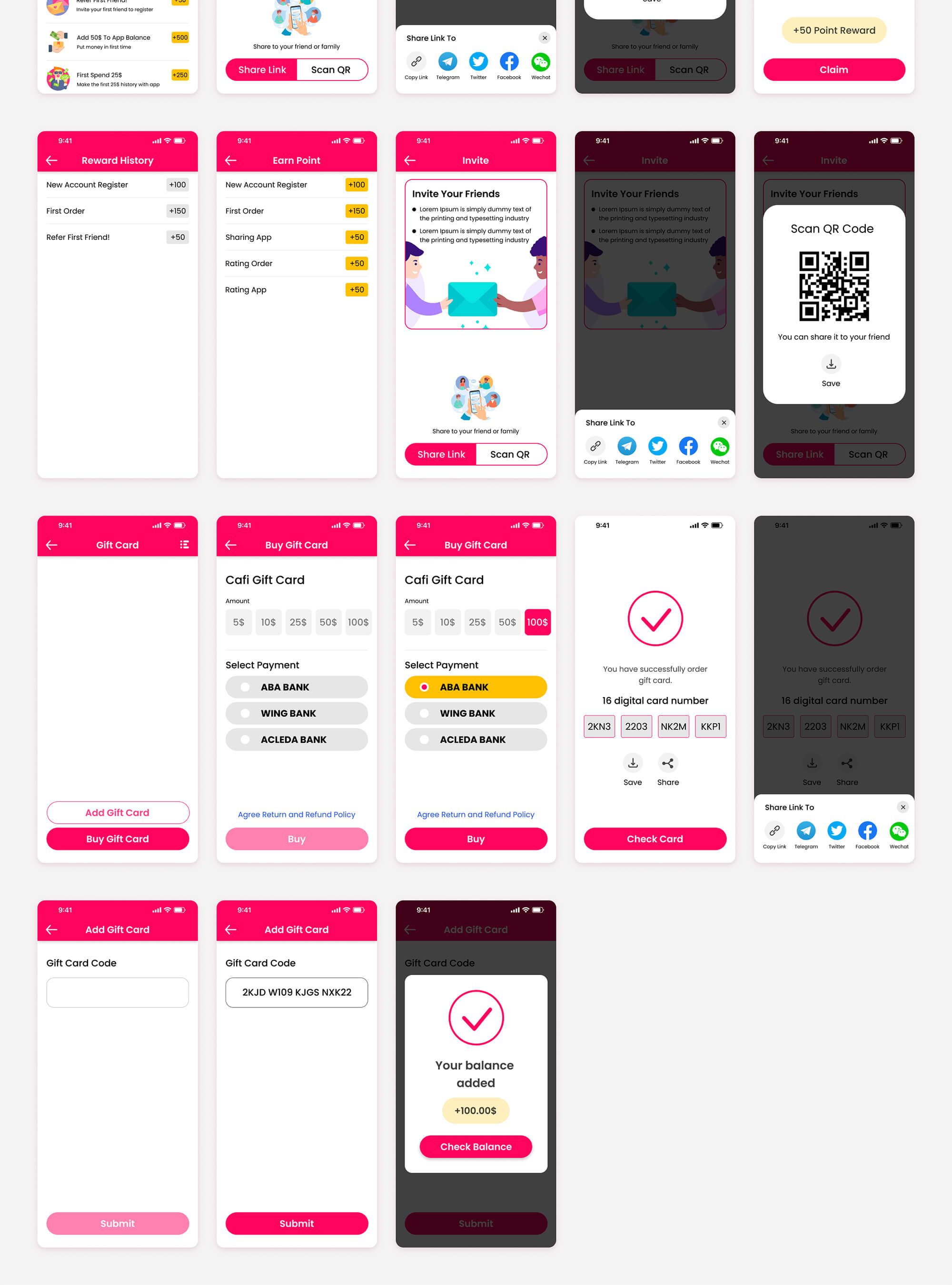 Cafi Mobile App - Coffee App UI Kit presentation image
