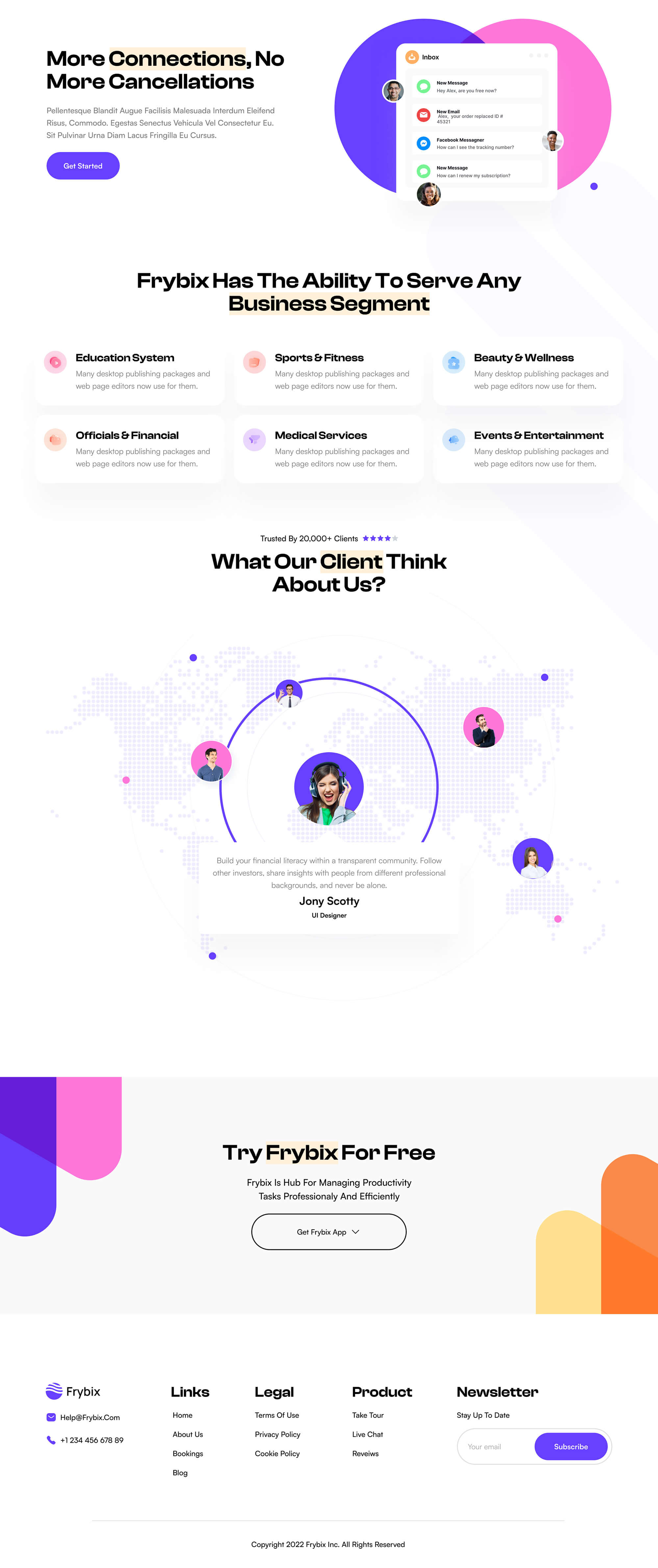 SaaS Landing Page presentation image