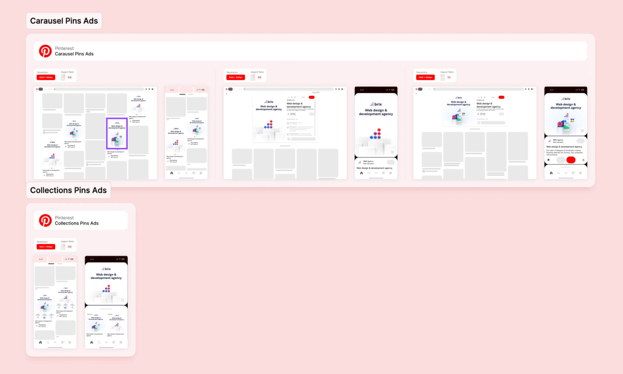 Pinterest Image Size Kit | BRIX Agency presentation image