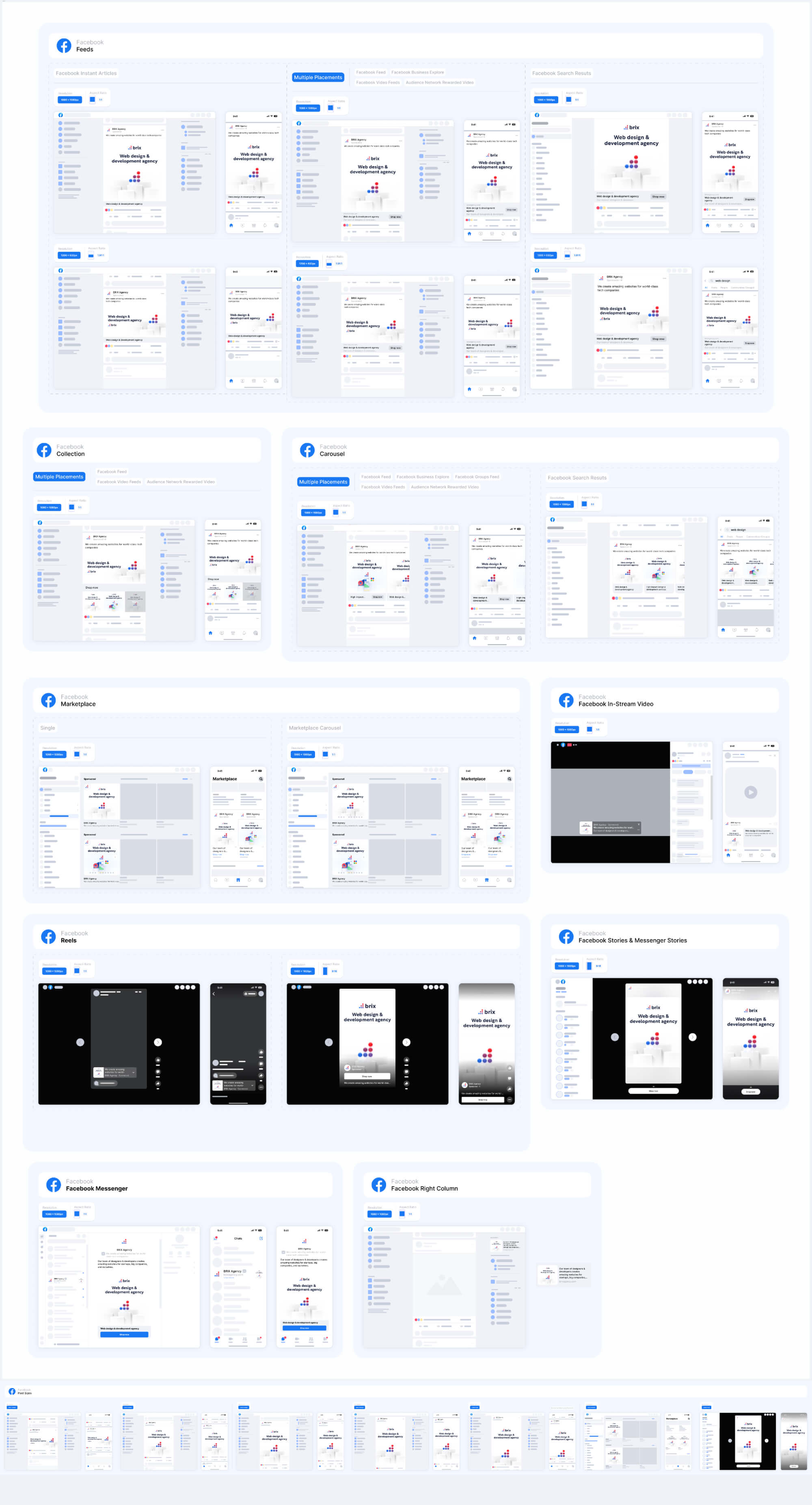 Facebook Image Size Kit | BRIX Agency presentation image