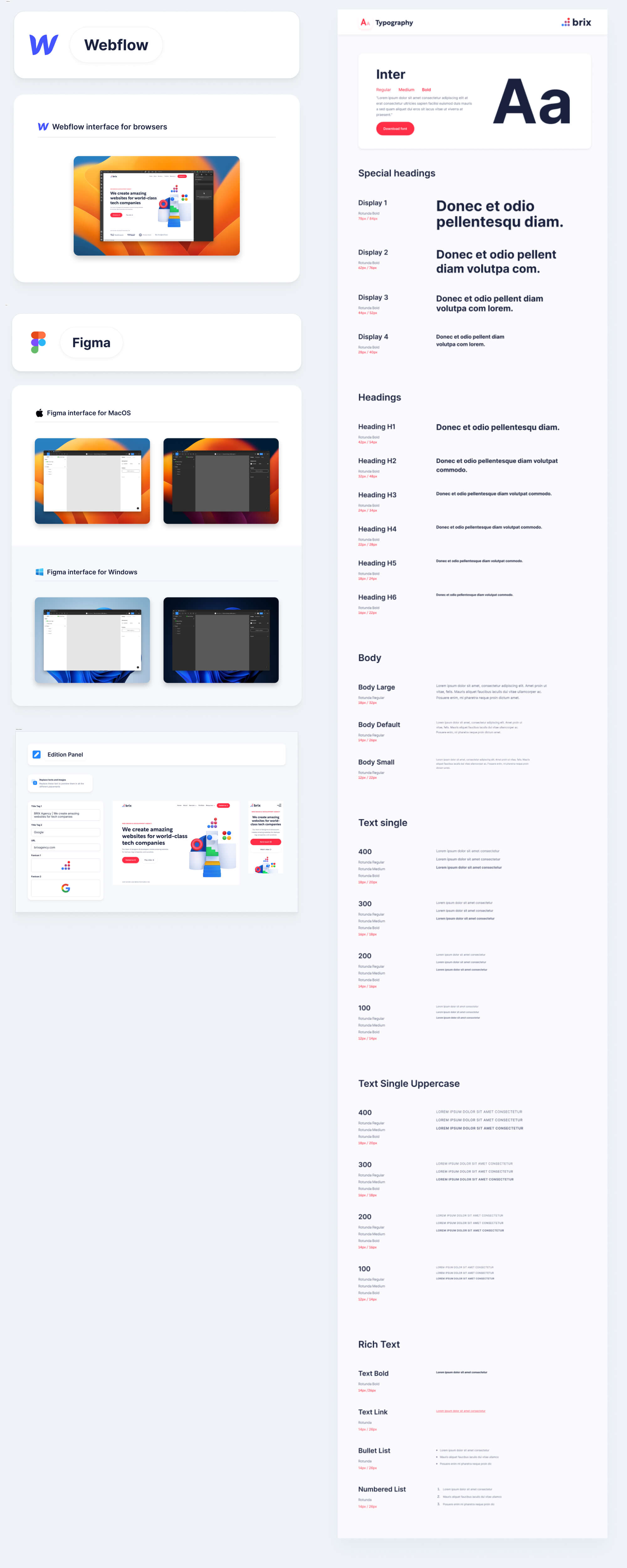 Browser Mockups Figma Kit | BRIX Agency presentation image