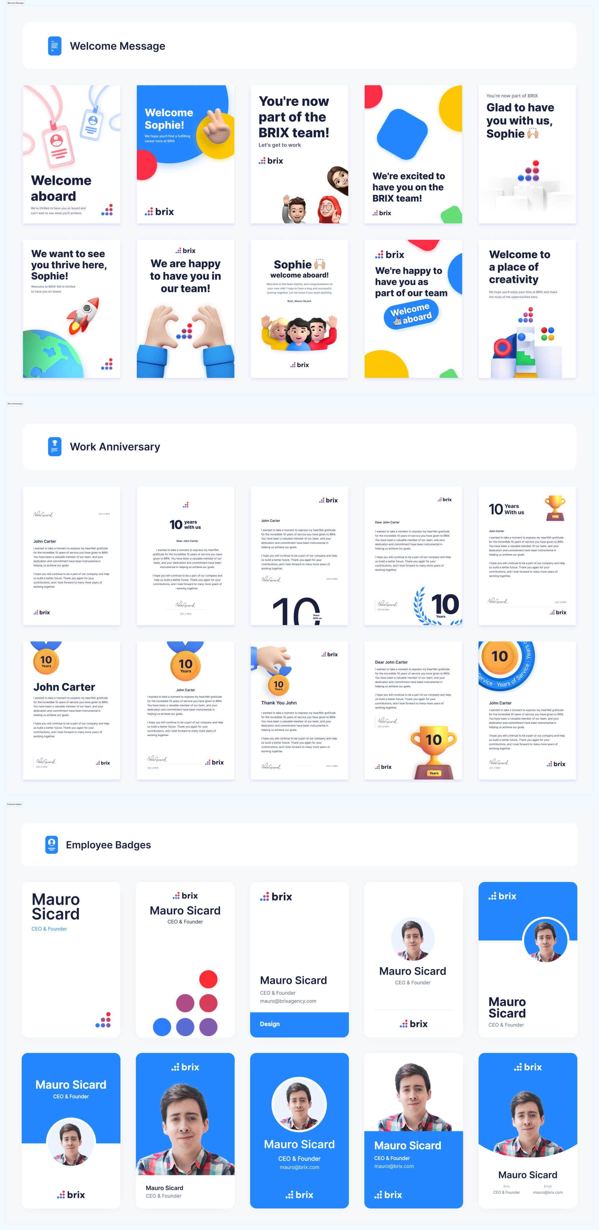 Employee Graphic Resources | BRIX Agency presentation image