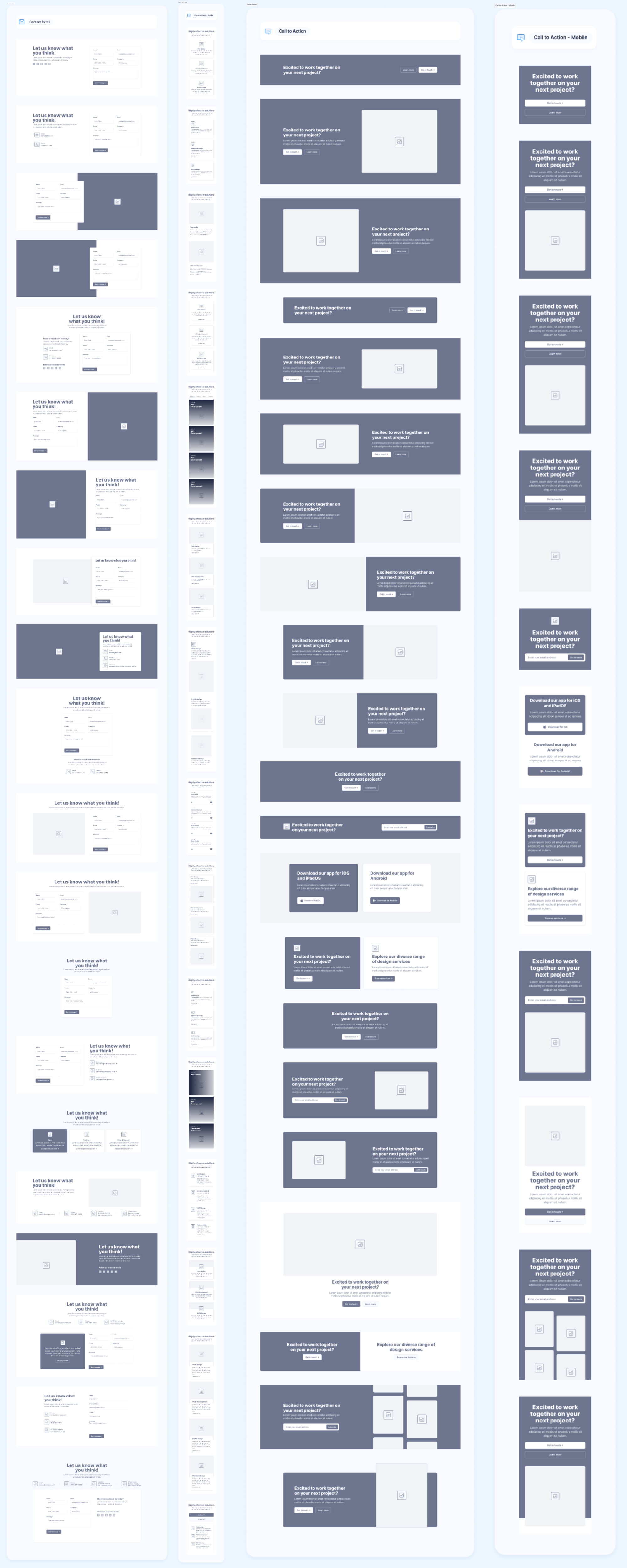 Website Wireframes UI Kit | BRIX Agency presentation image